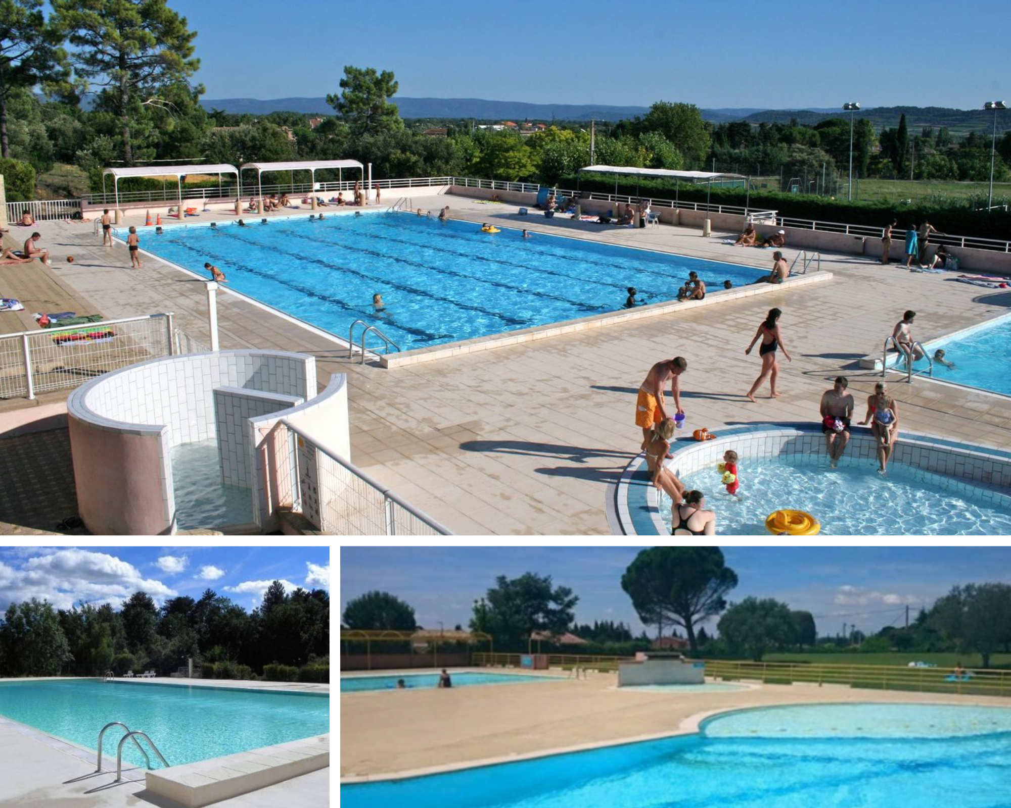 Swimming pool areas near Mont Ventoux, Bédoin, Carpentras, Ville sur Auzon, Beaumes de Venise...