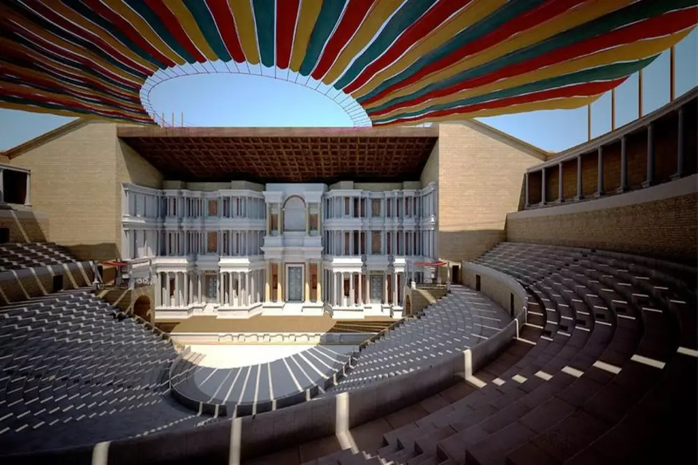 The Roman Theatre of Orange in virtual reality