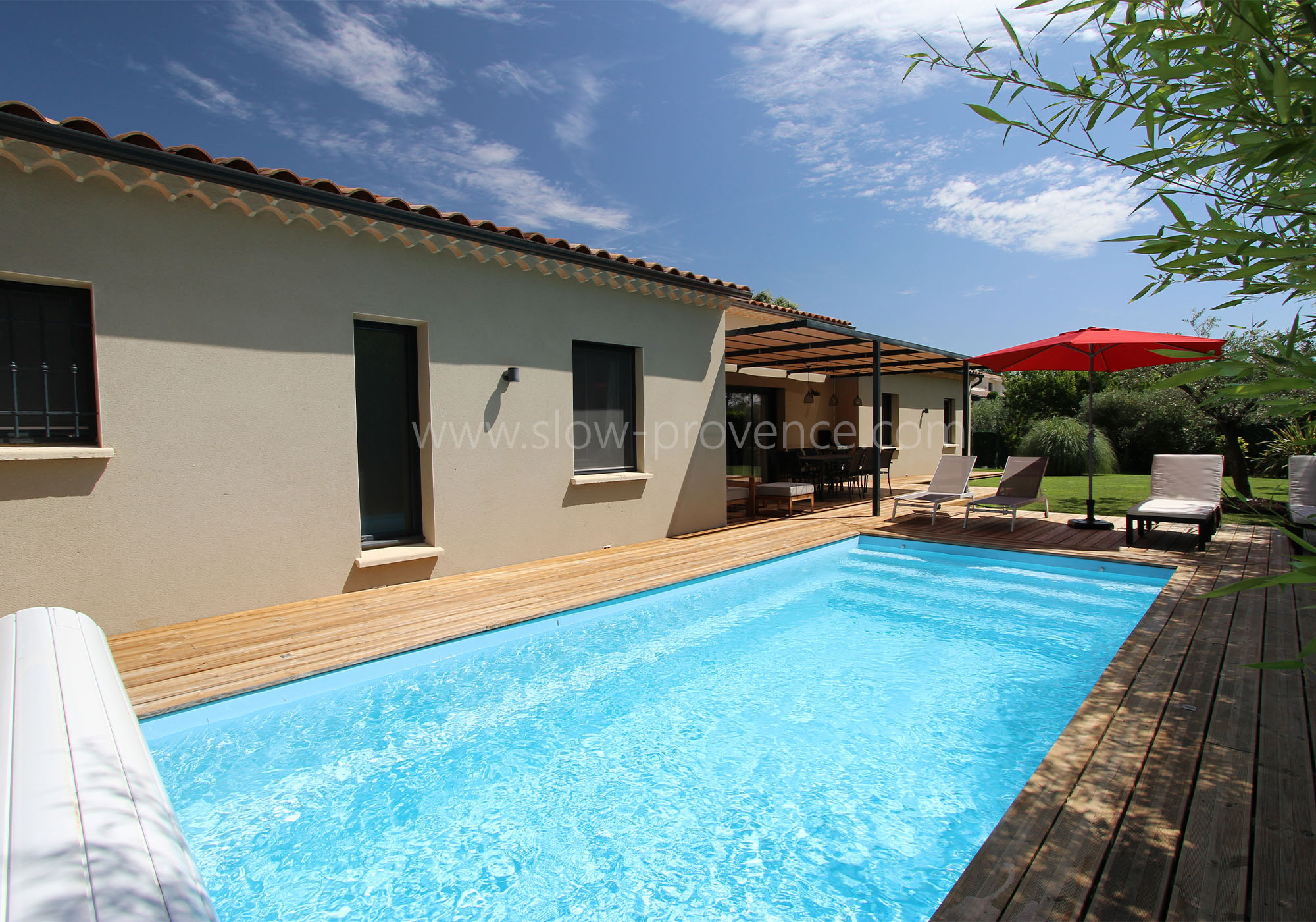 Nice modern villa with private heated pool