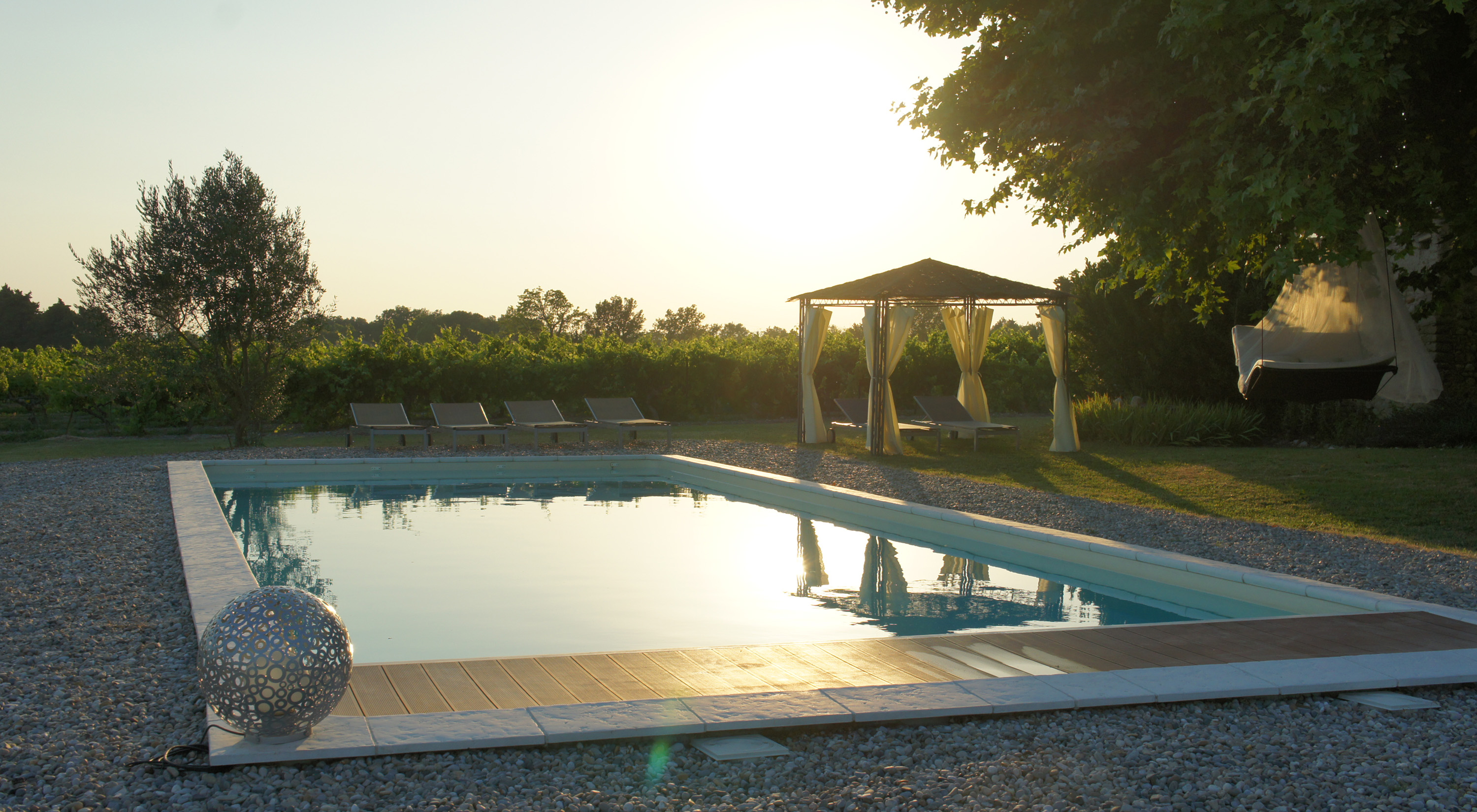 heated pool secured by an electric cover