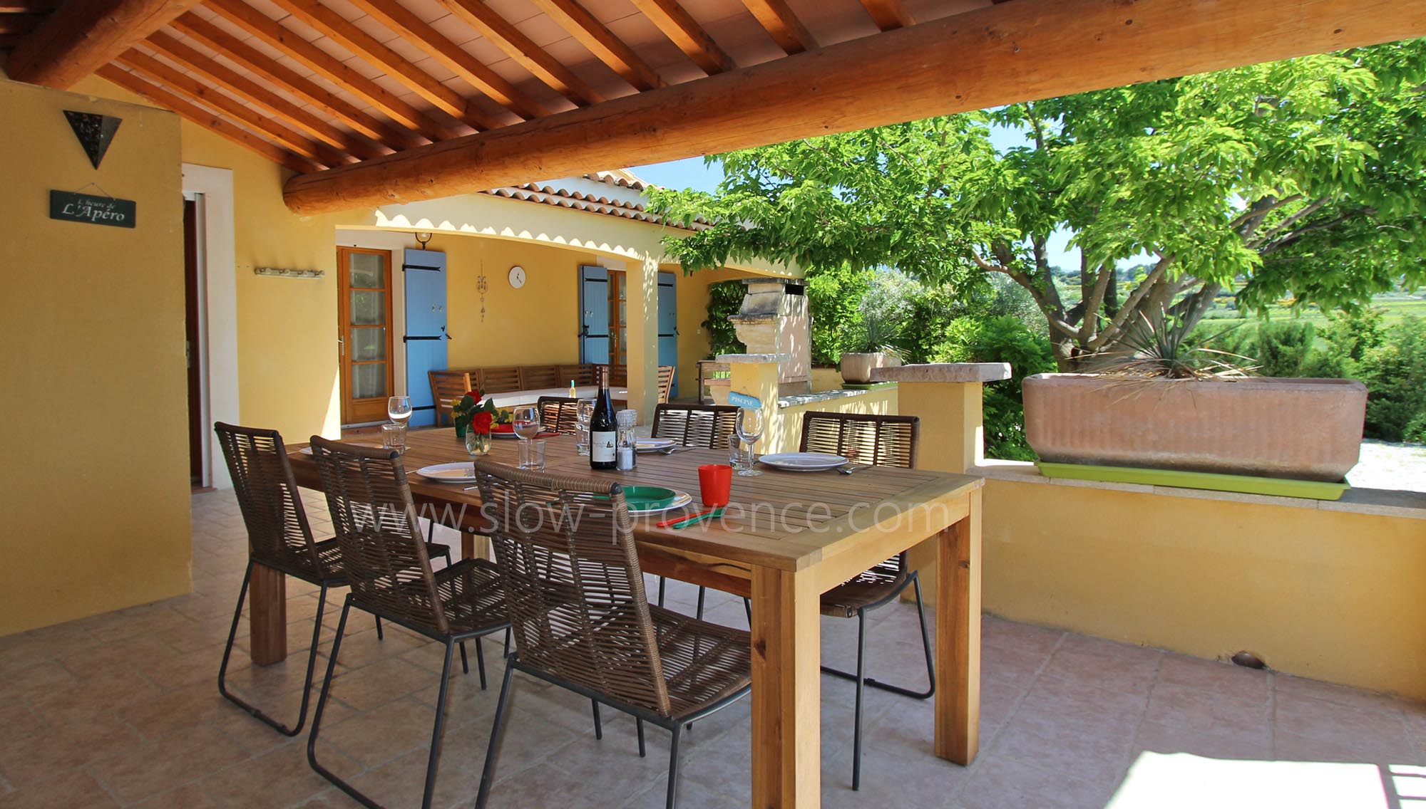 Terrasse ombragée