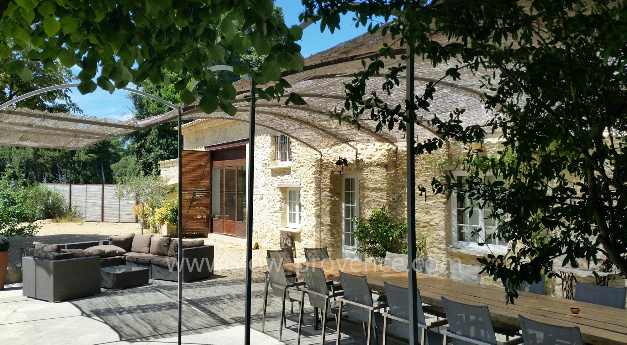 Beautiful shaded terrace