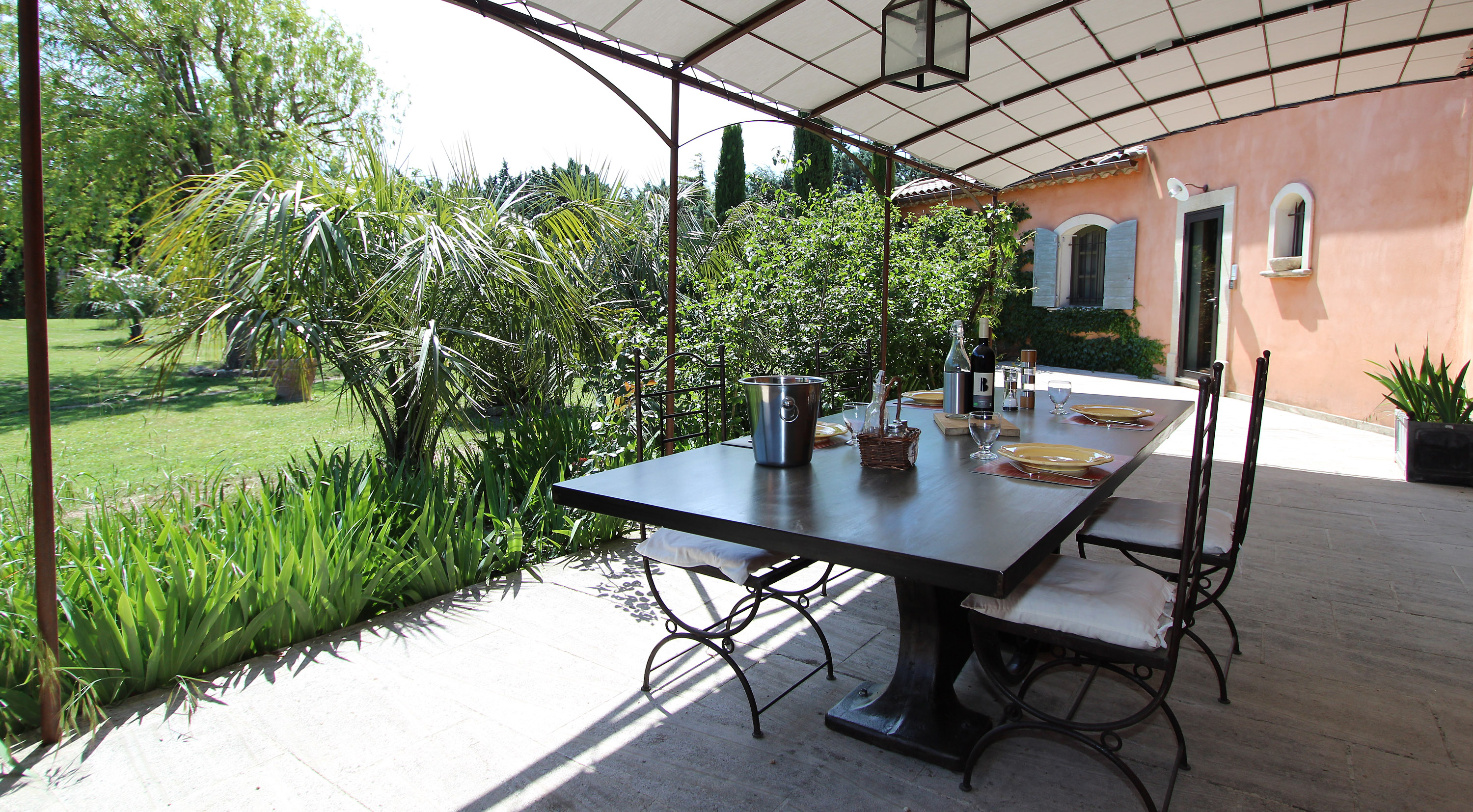 Large covered terrace
