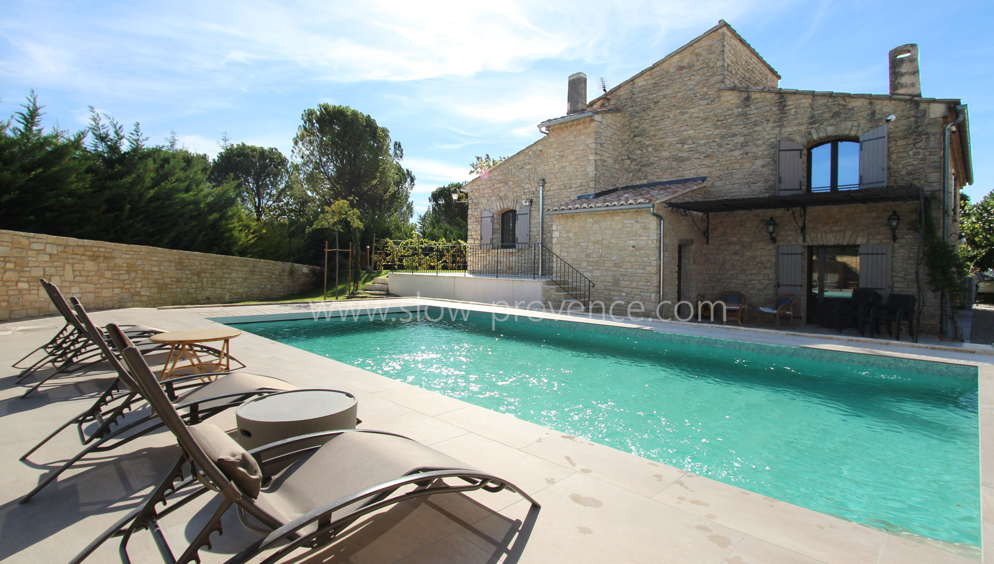 Stone house with private pool