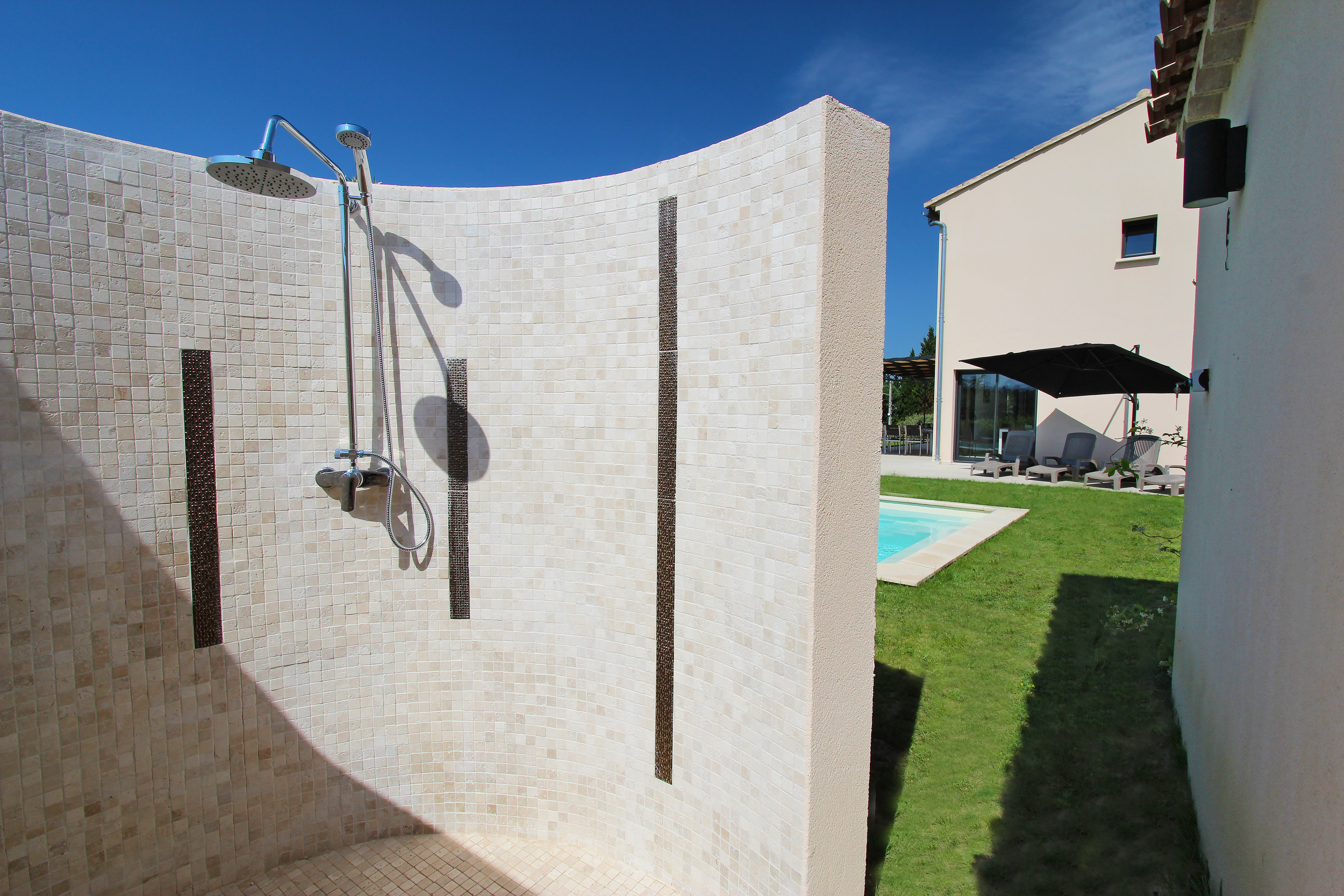 Large outdoor shower