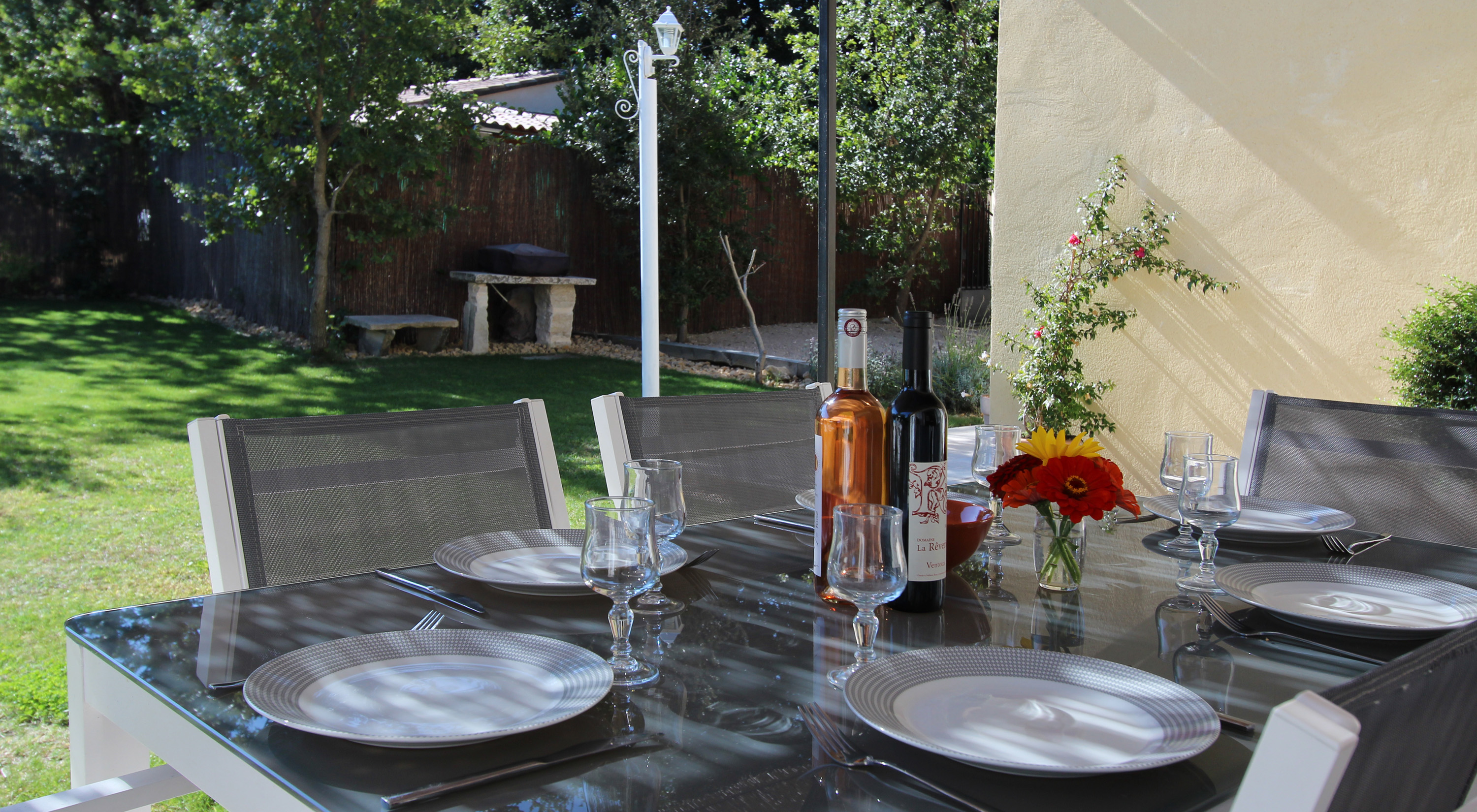 Terrasse et plancha à gaz