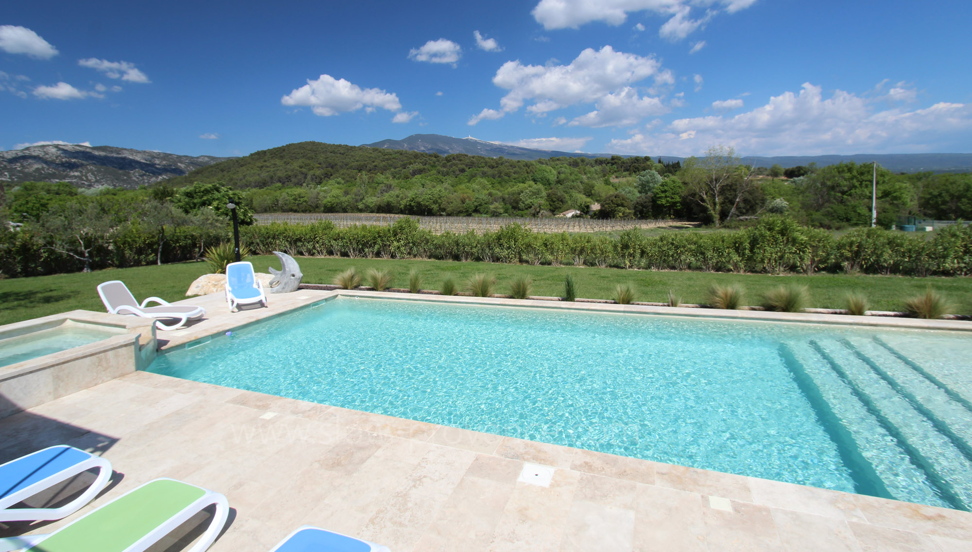 Grande piscine privée de 12 x 6m