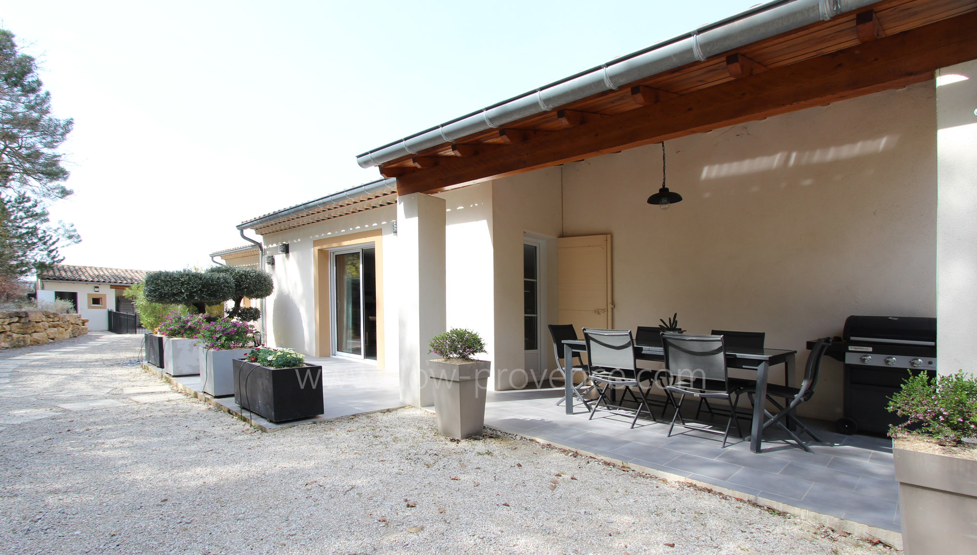 Terrasse ombragée