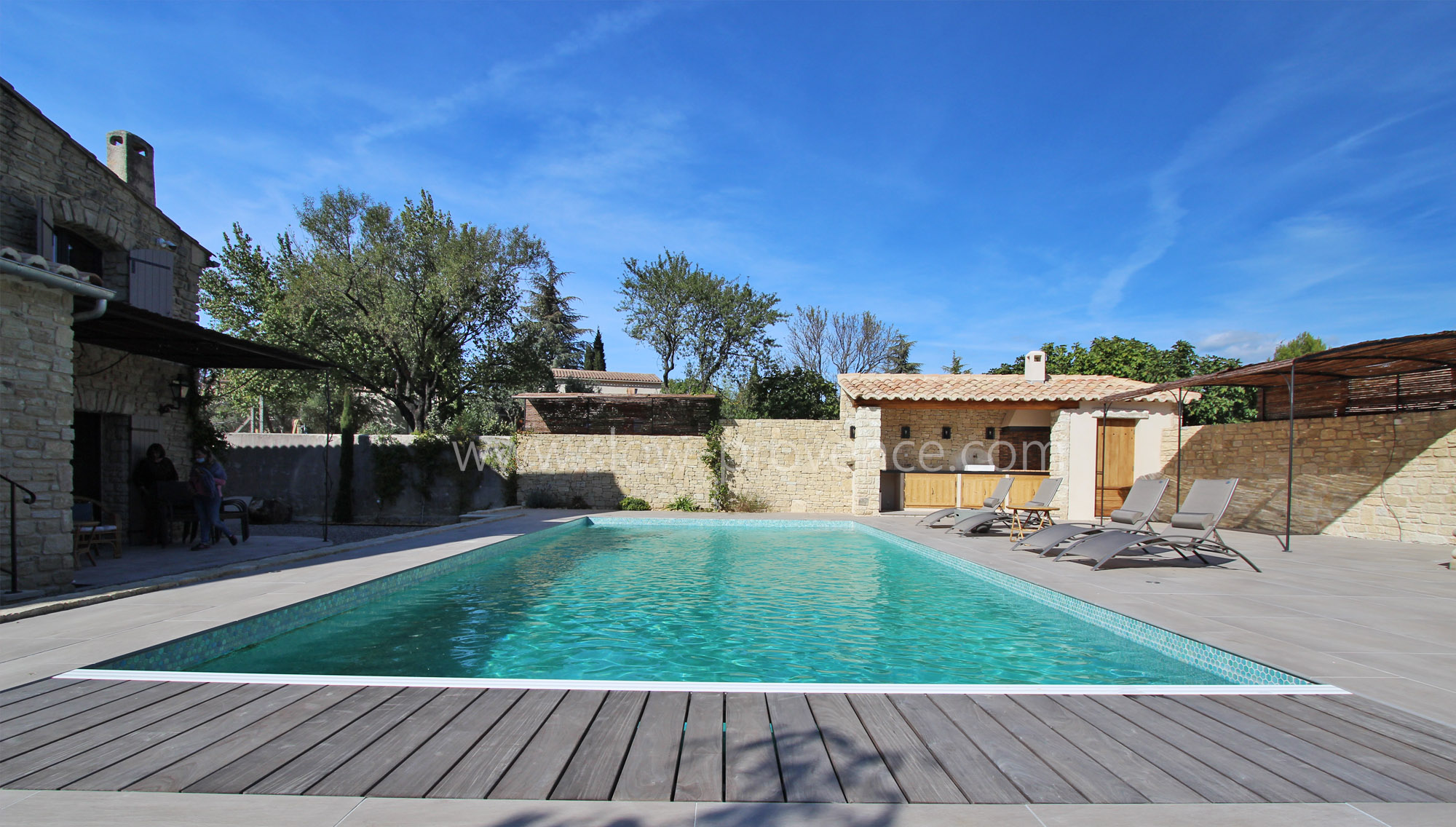 Large private heated pool