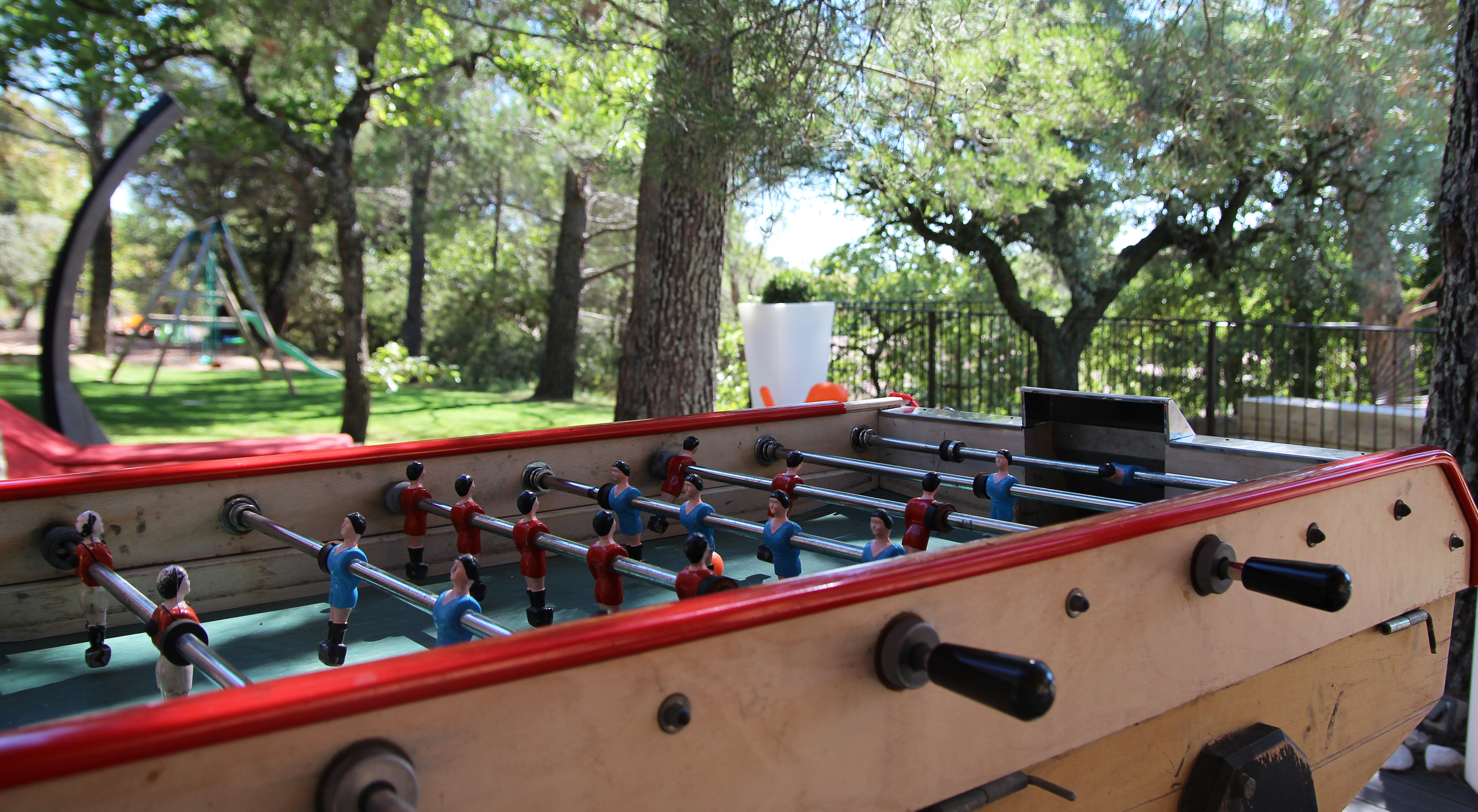 Ready playing table football?
