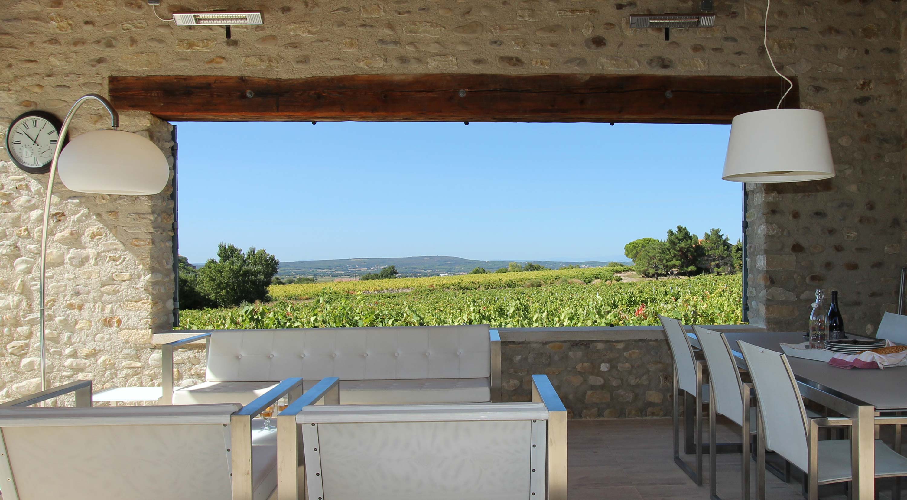 And view on the vineyards...