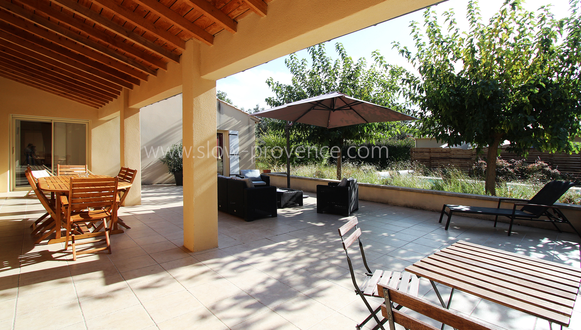 Terrasse ombragée