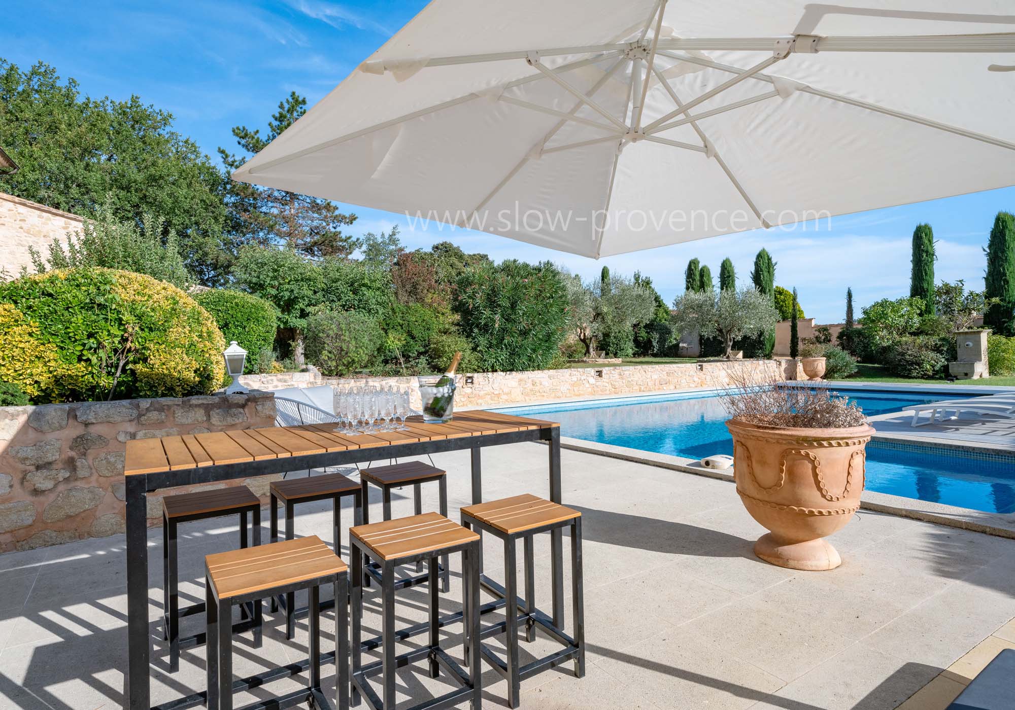 Aperitif by the pool
