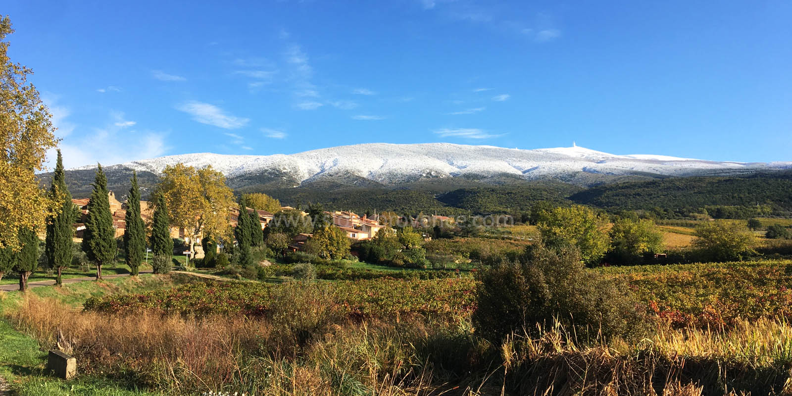 Mont Ventoux en hiver neige