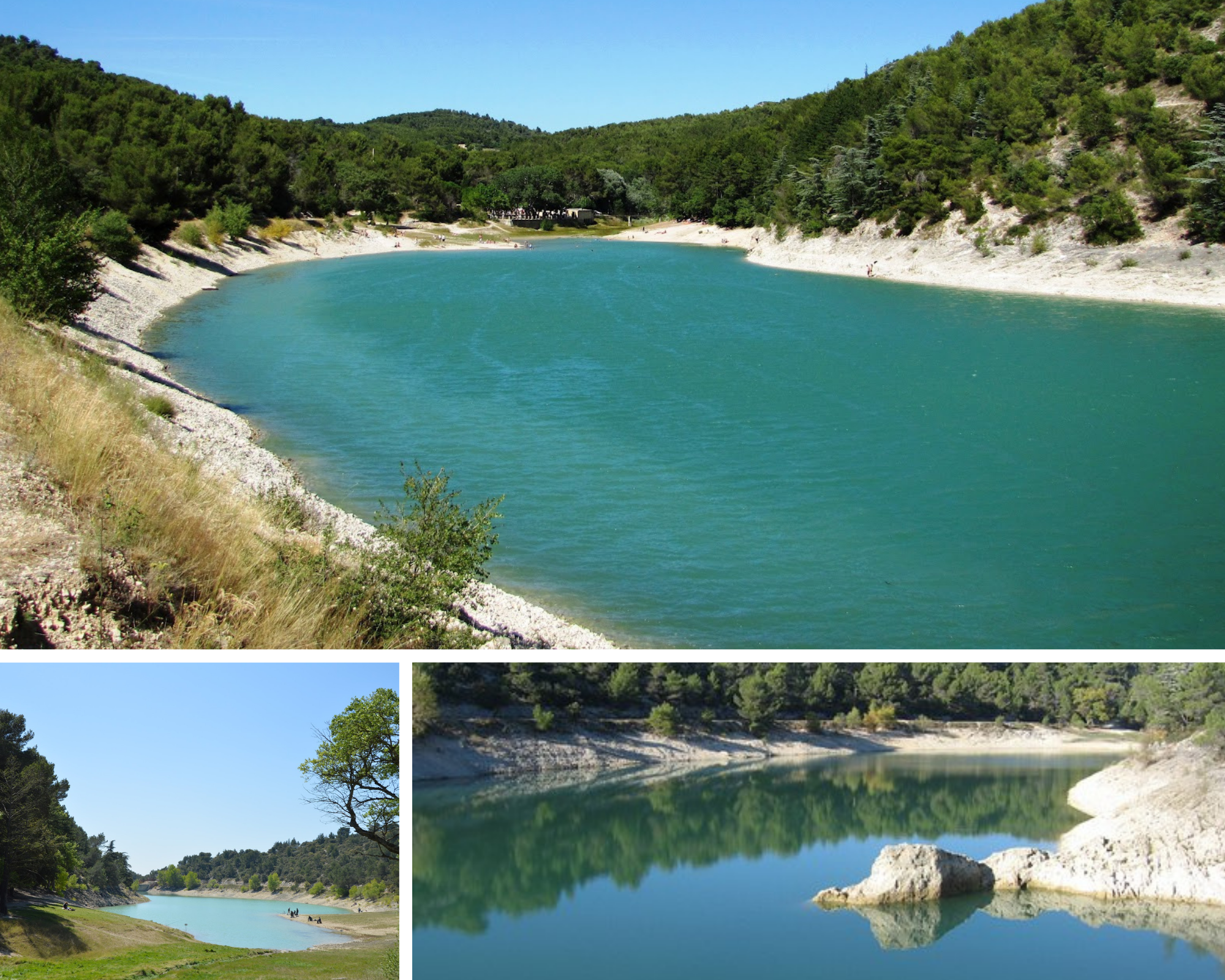 Swim at Paty Lake near Mont Ventoux