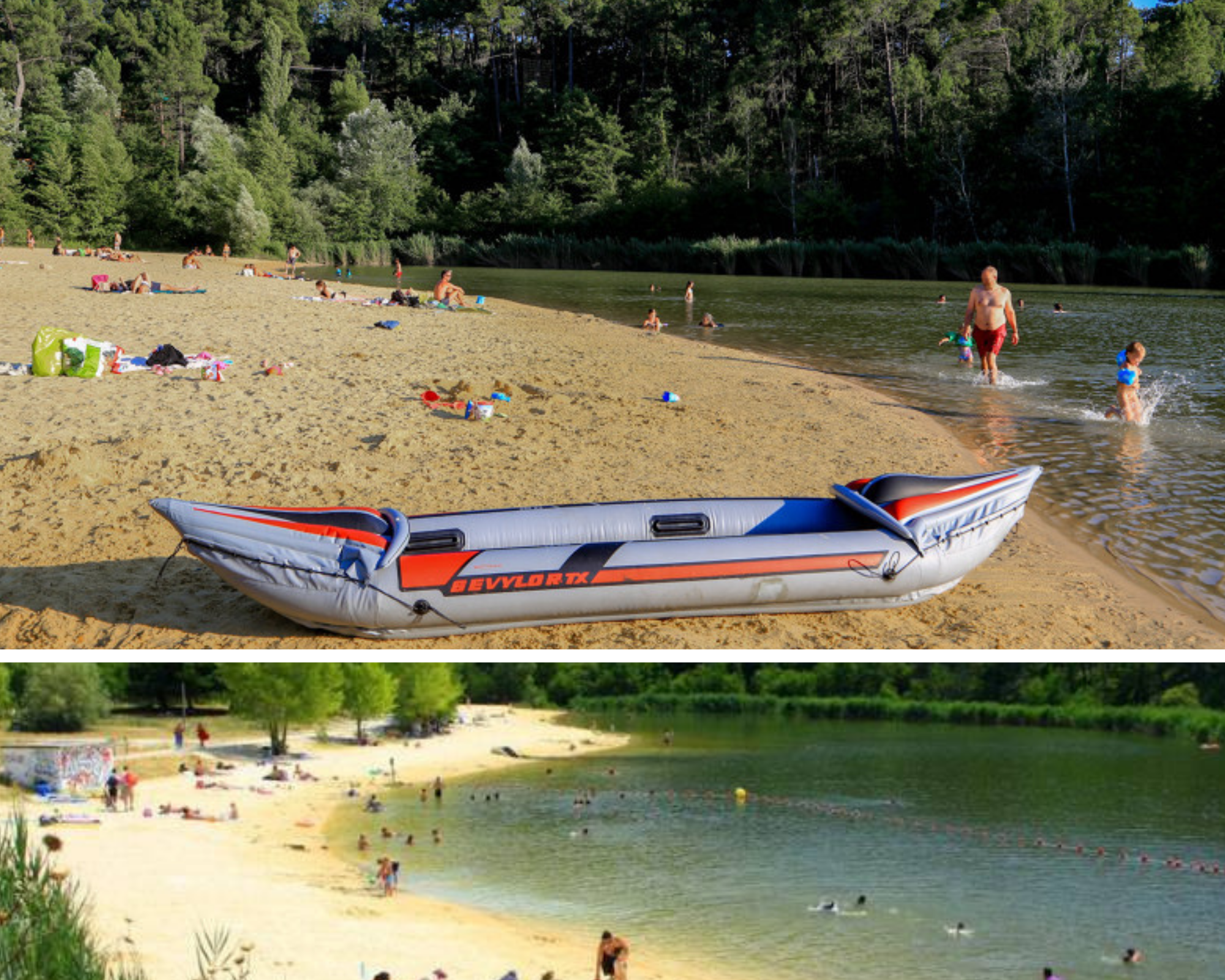 baignade au plan des salettes à Mormoiron, Mont Ventoux