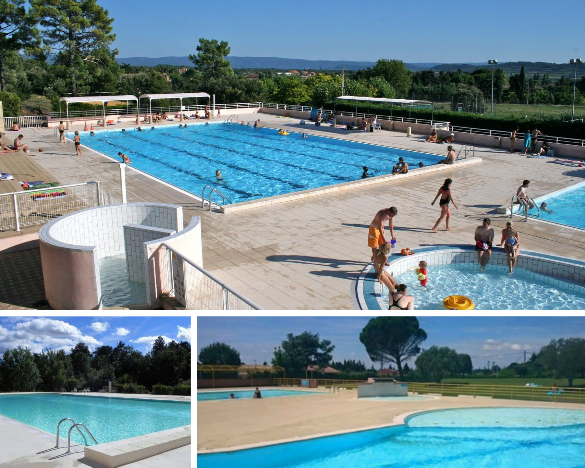 piscine publique au pied du mont ventoux: carpentras, bédoin, beaumes de venise, ville sur auzon