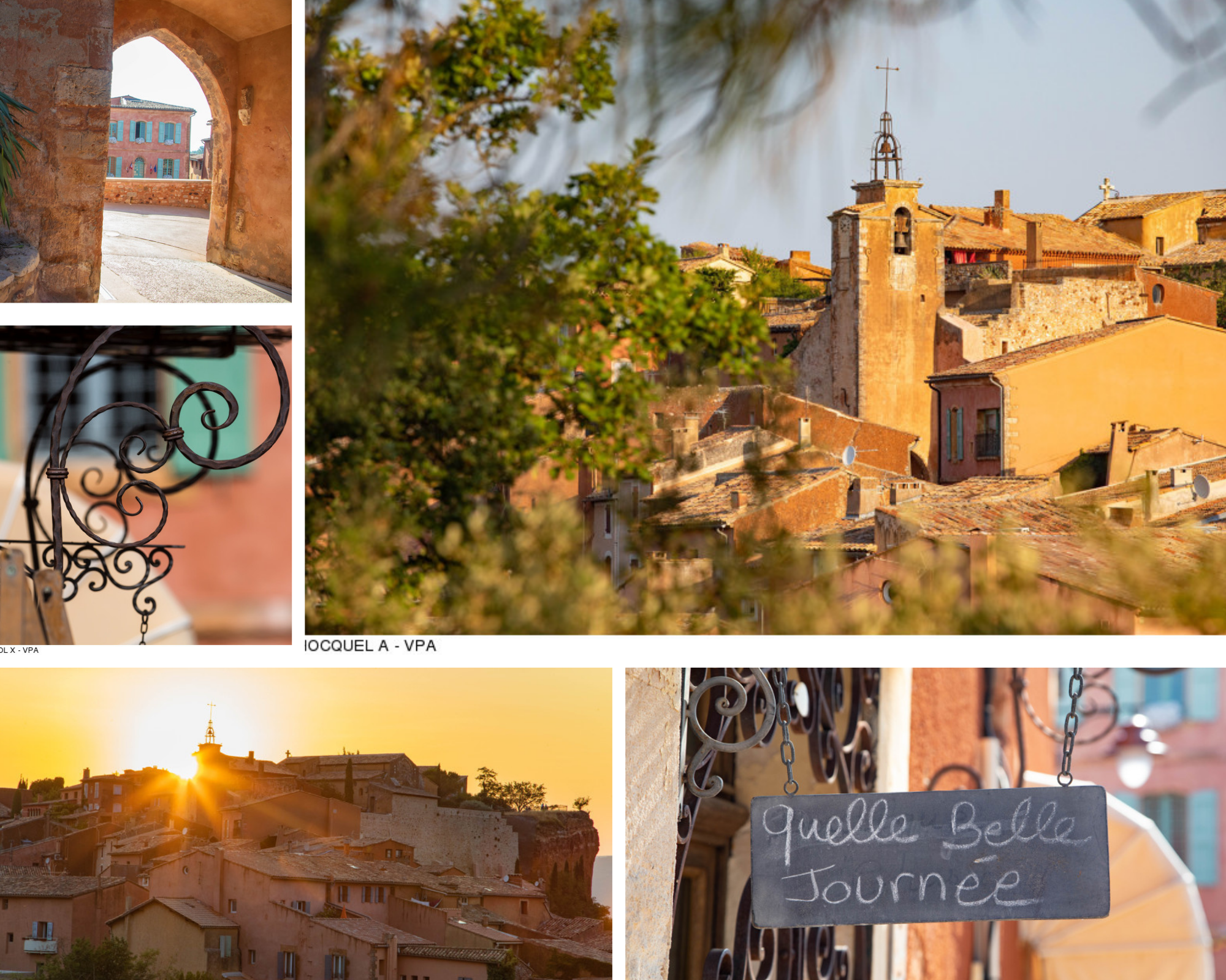 Roussillon, village d'ocre en Provence classé plus beau village de France 