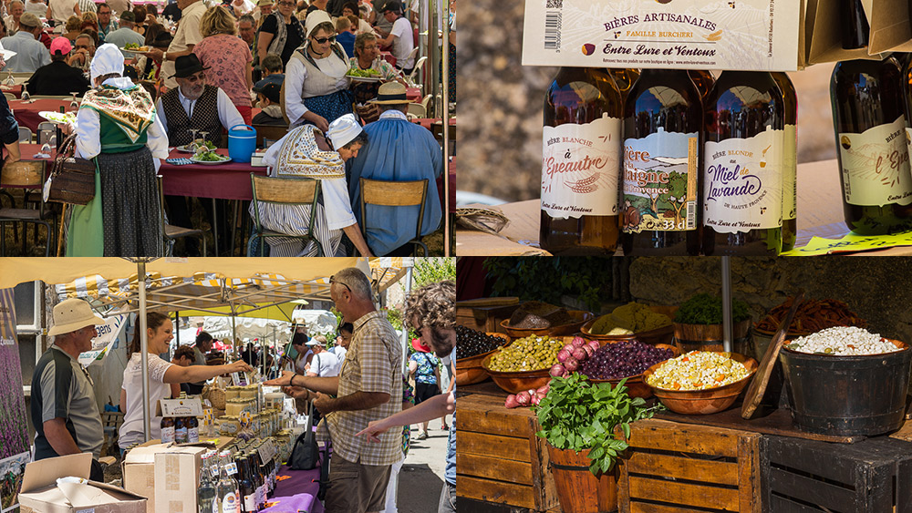 Marché provençal de la lavande