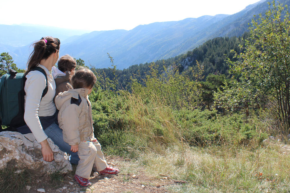 Un après-midi en famille au Mont Serein, 1400m d'altitude.