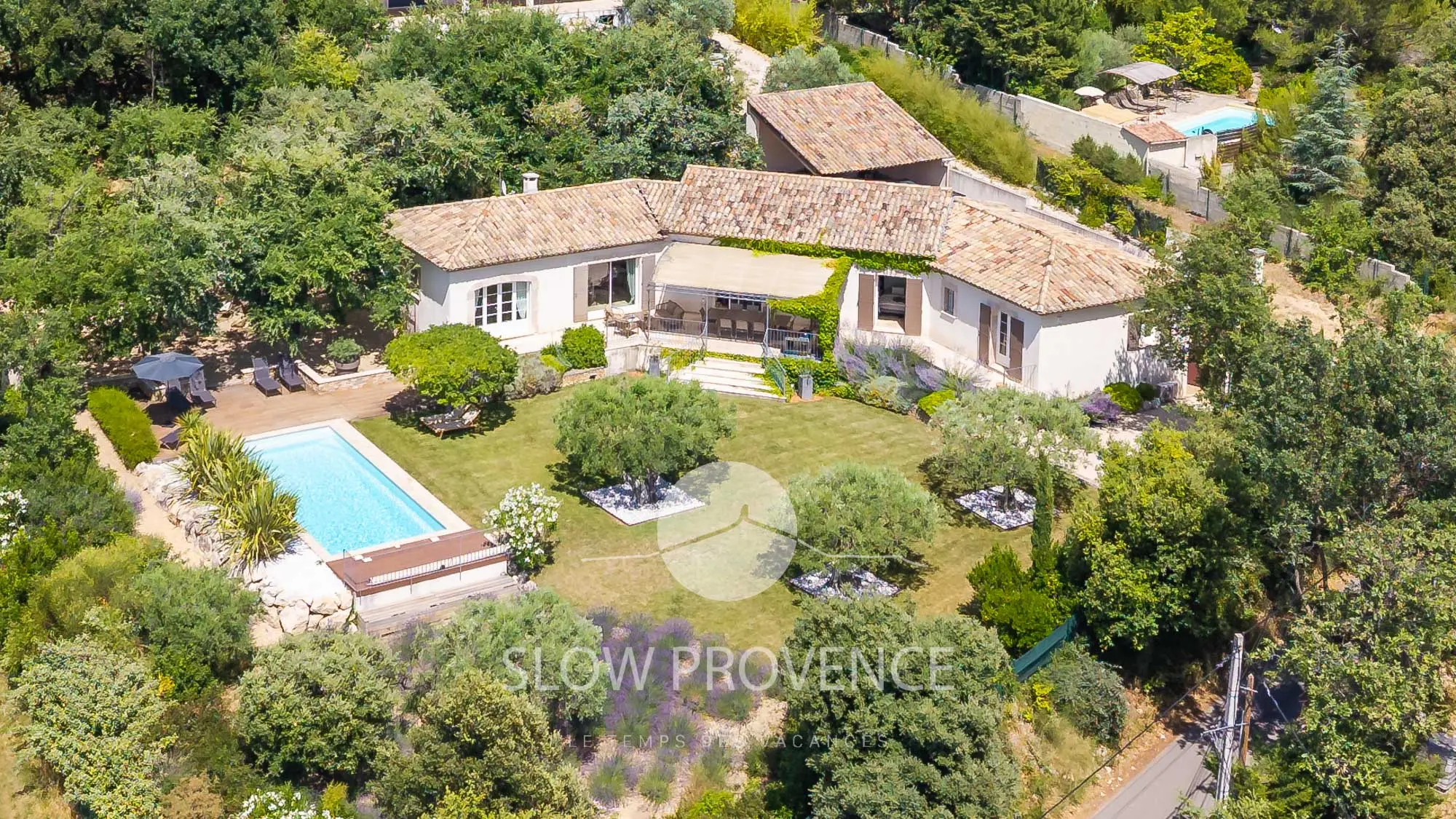La Villa du Couchant vue du ciel