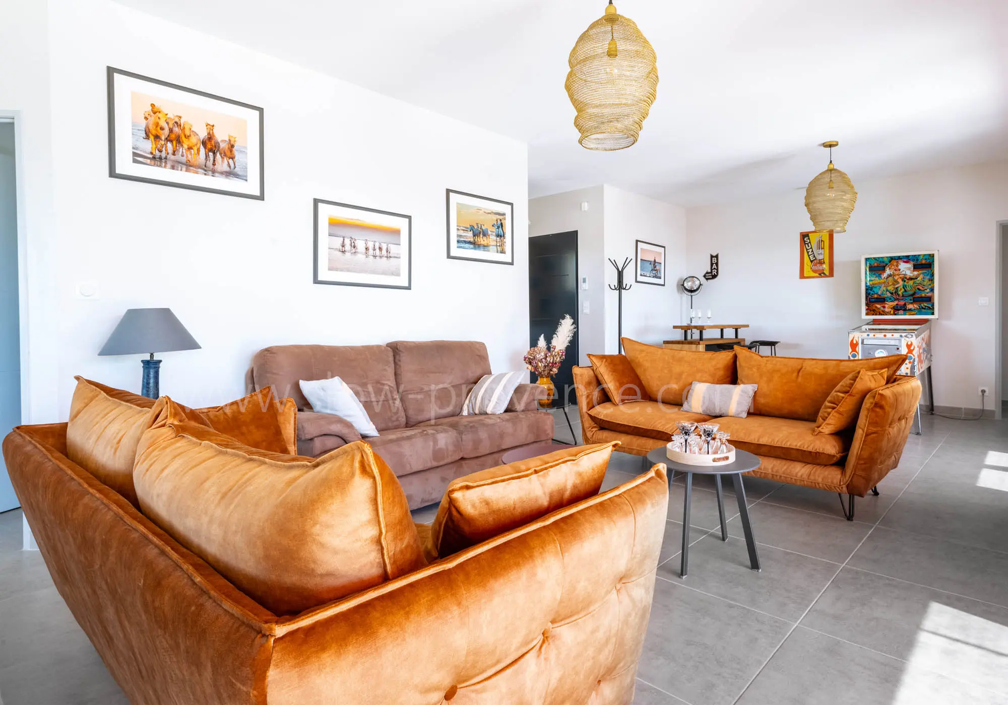 Woonkamer met televisie