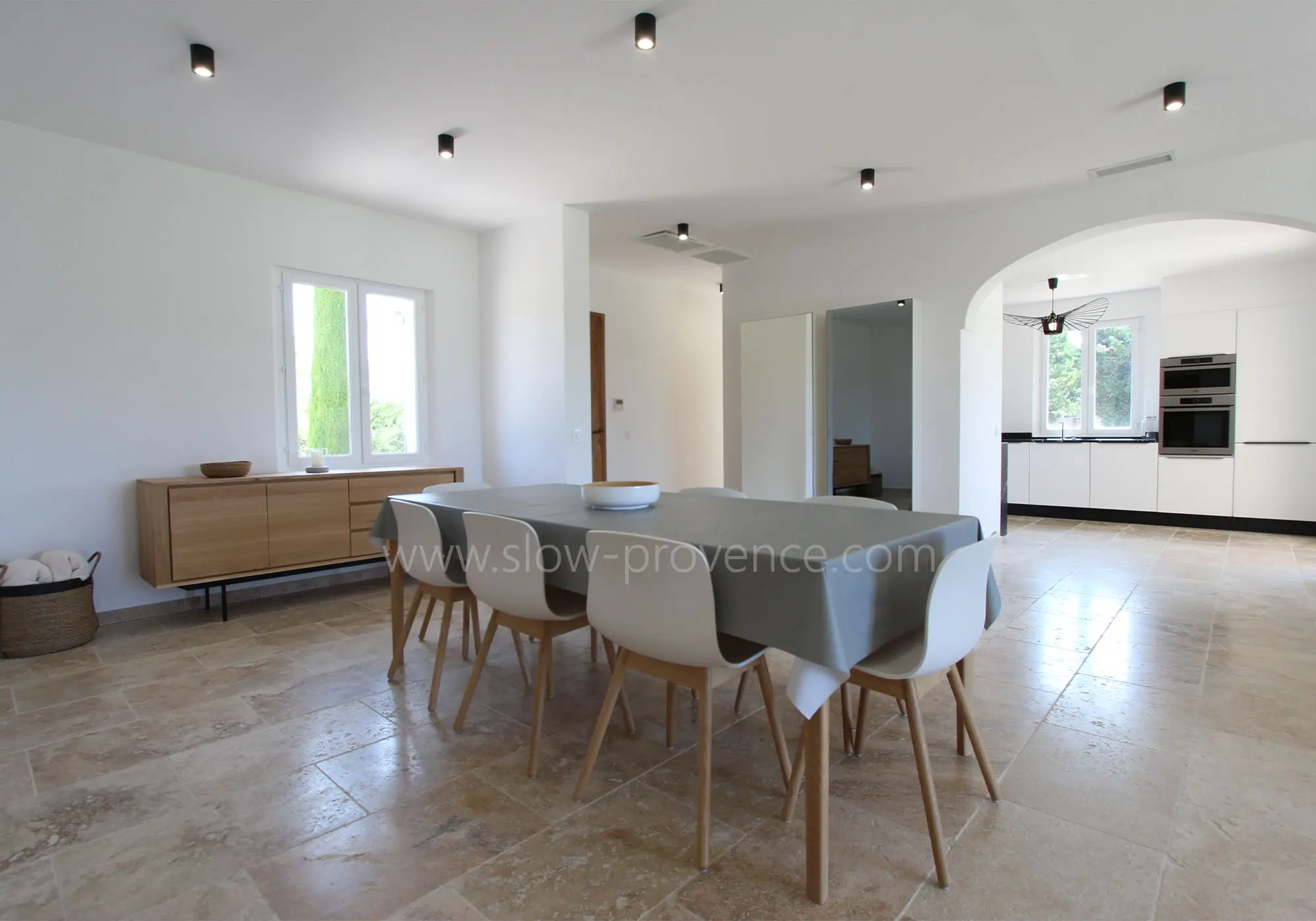 Open to the kitchen