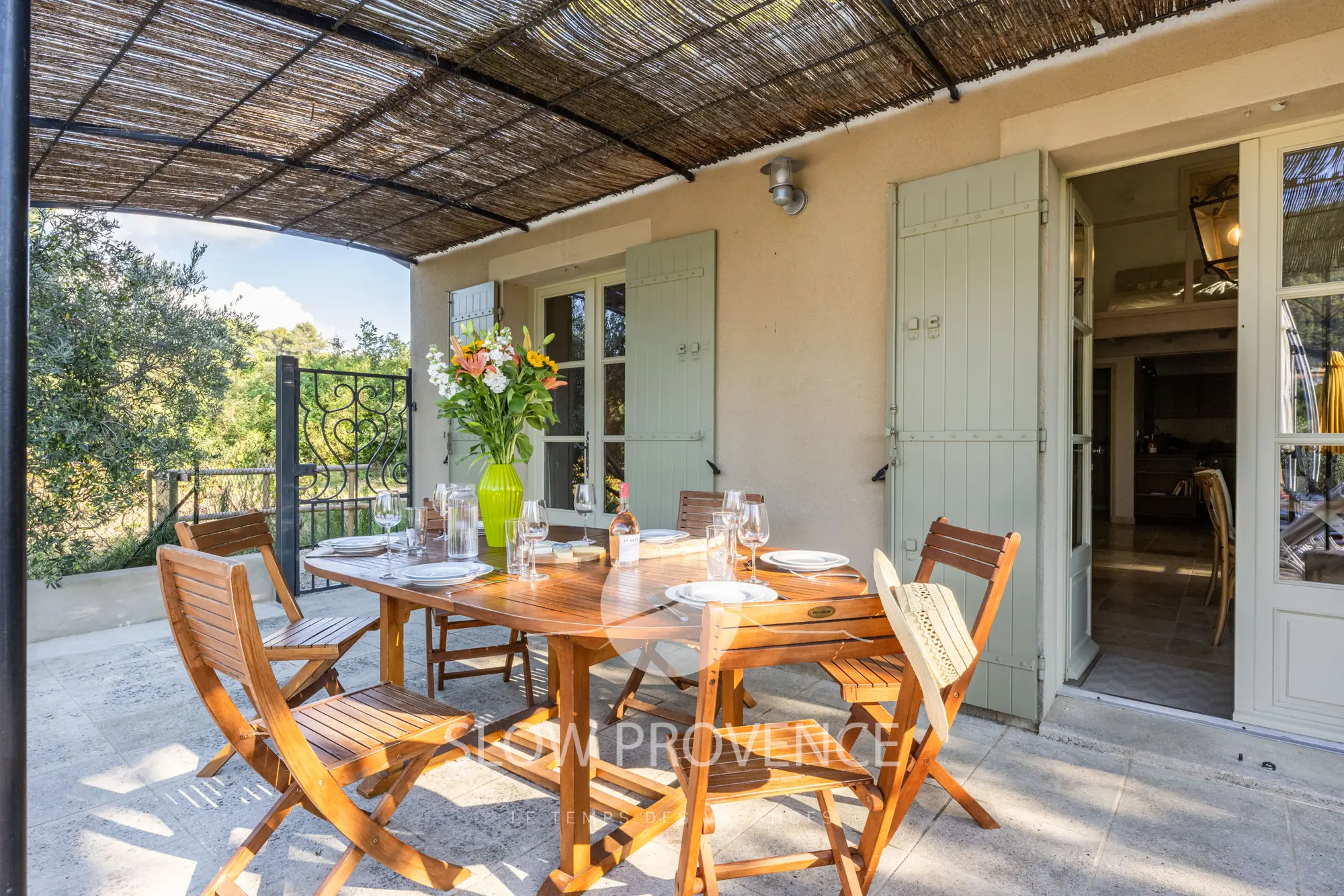 Outdoor space designed for sharing with family or friends