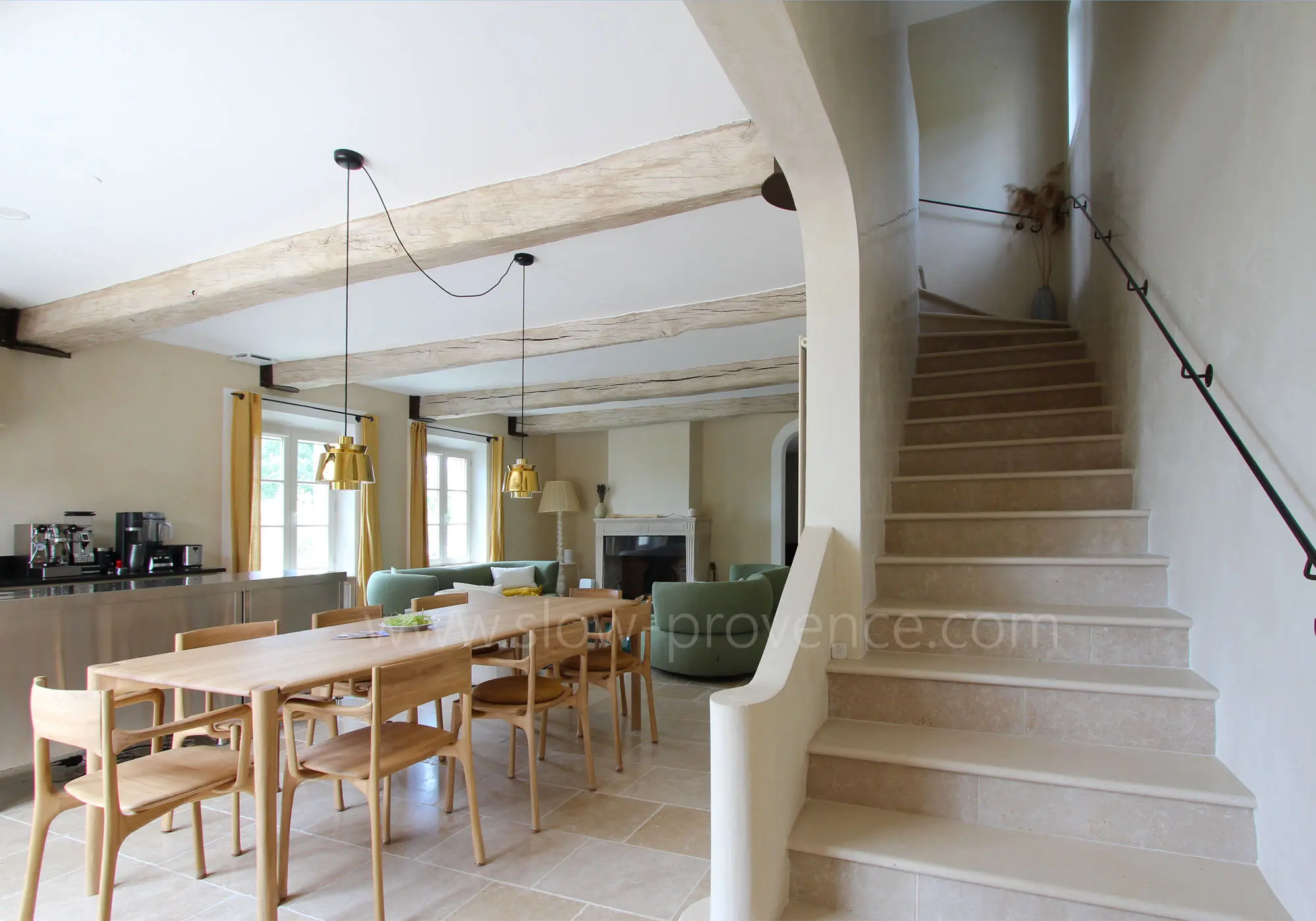 Large, bright living room