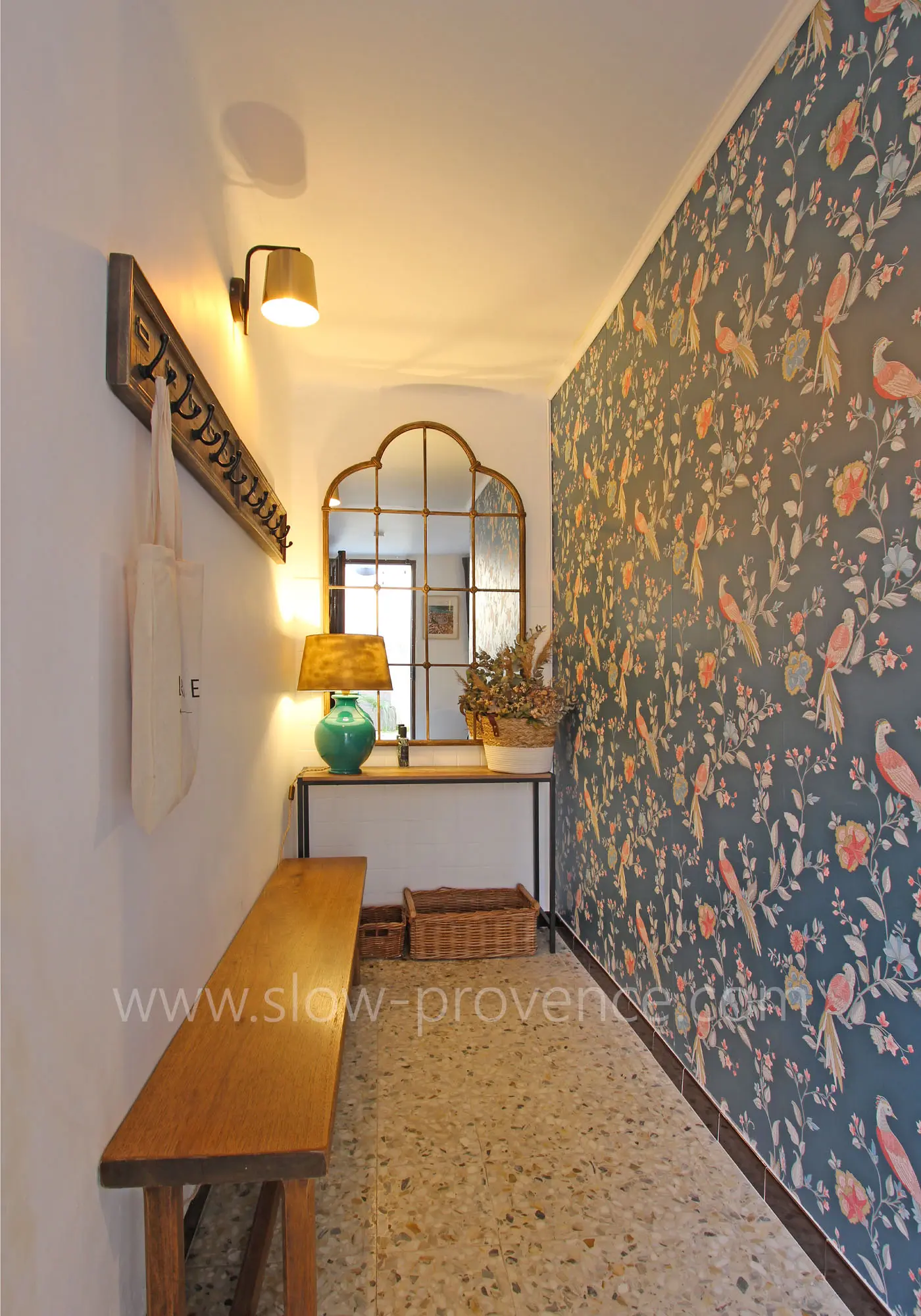 Entrance with warm and tasteful decor