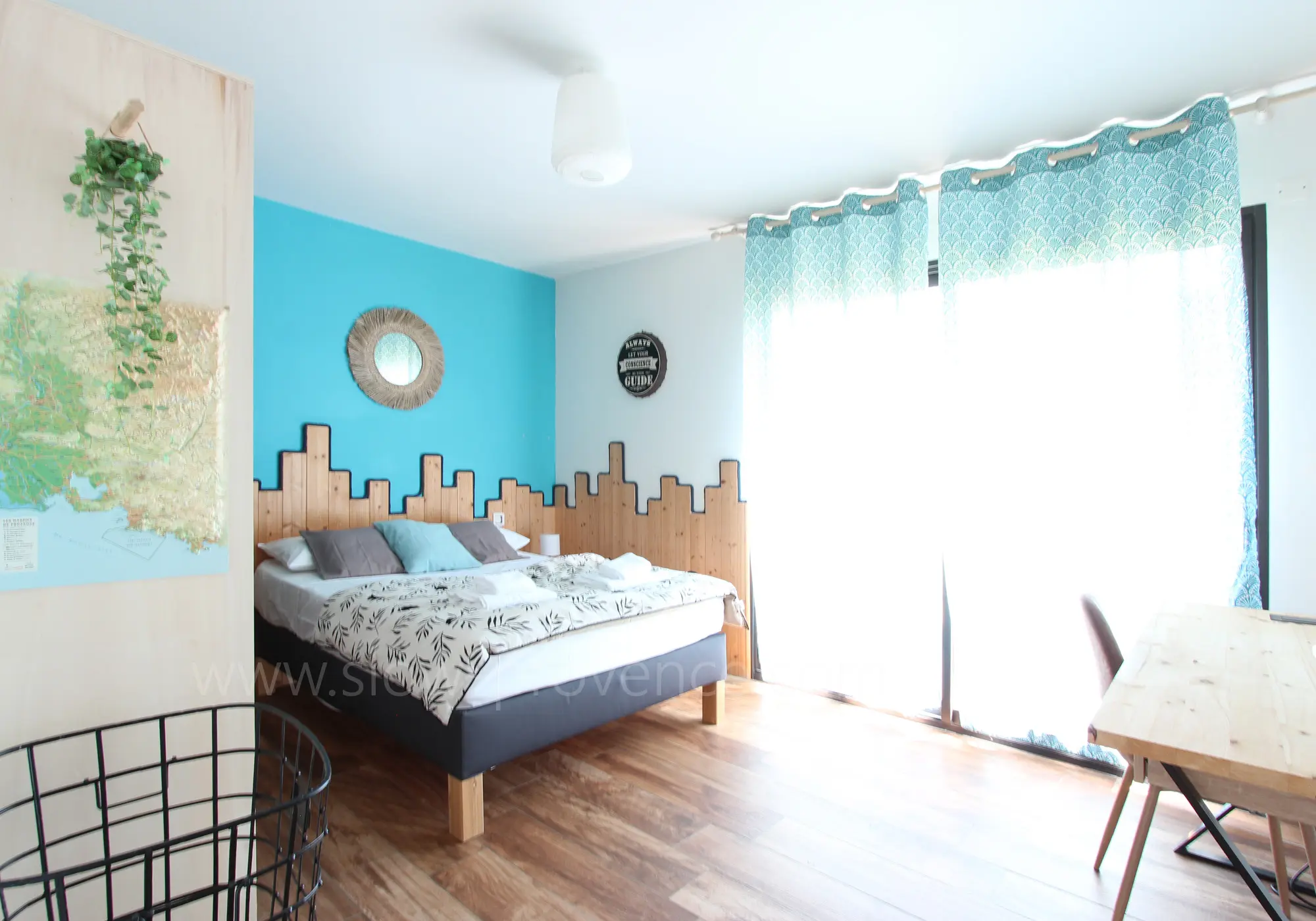 Slaapkamer 1 - toegang tot het terras