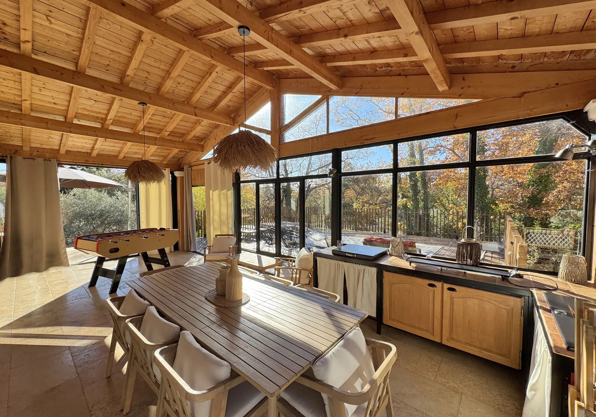 Spacious, well-ventilated and thoughtfully furnished veranda