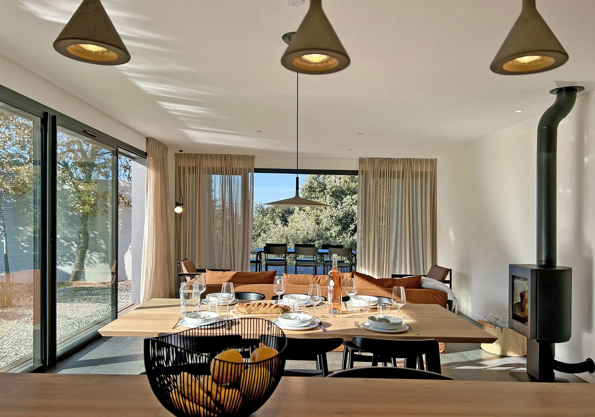 Open kitchen for sharing moments with family or friends