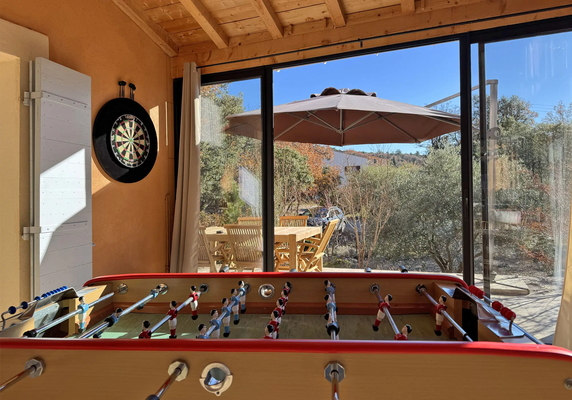 Table football and darts