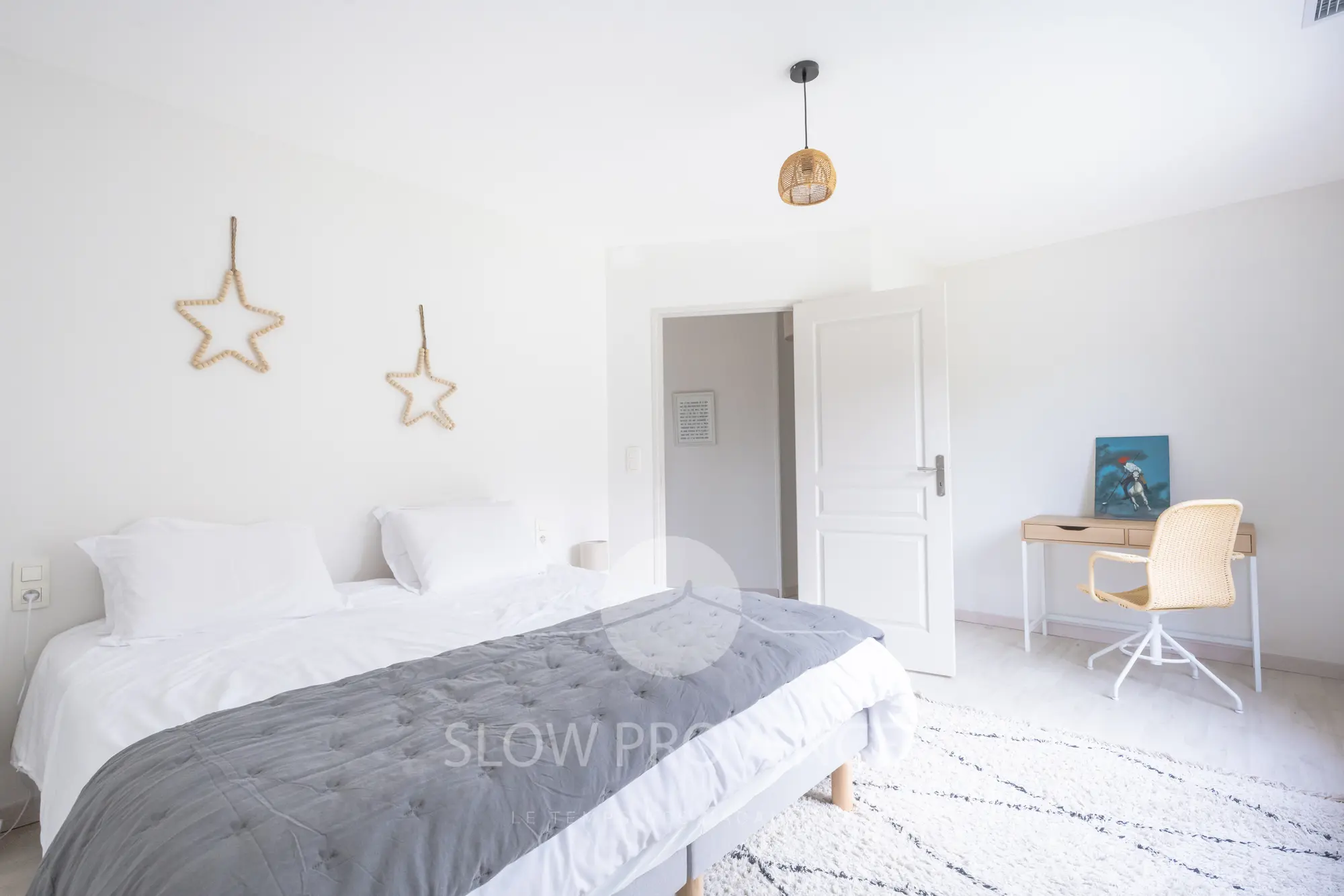 Chambre 1 avec accès jardin