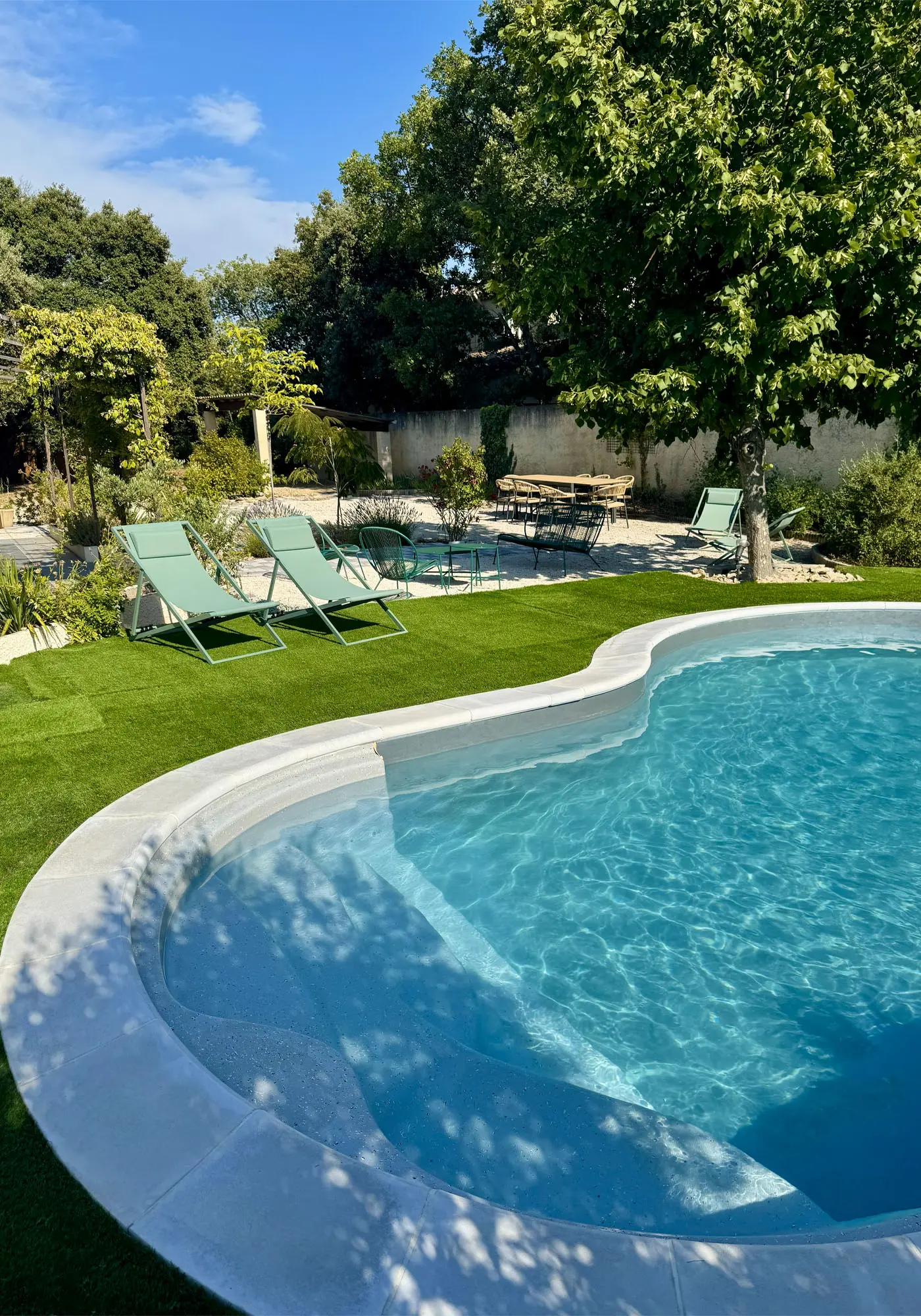 Piscine avec marches 8x4m