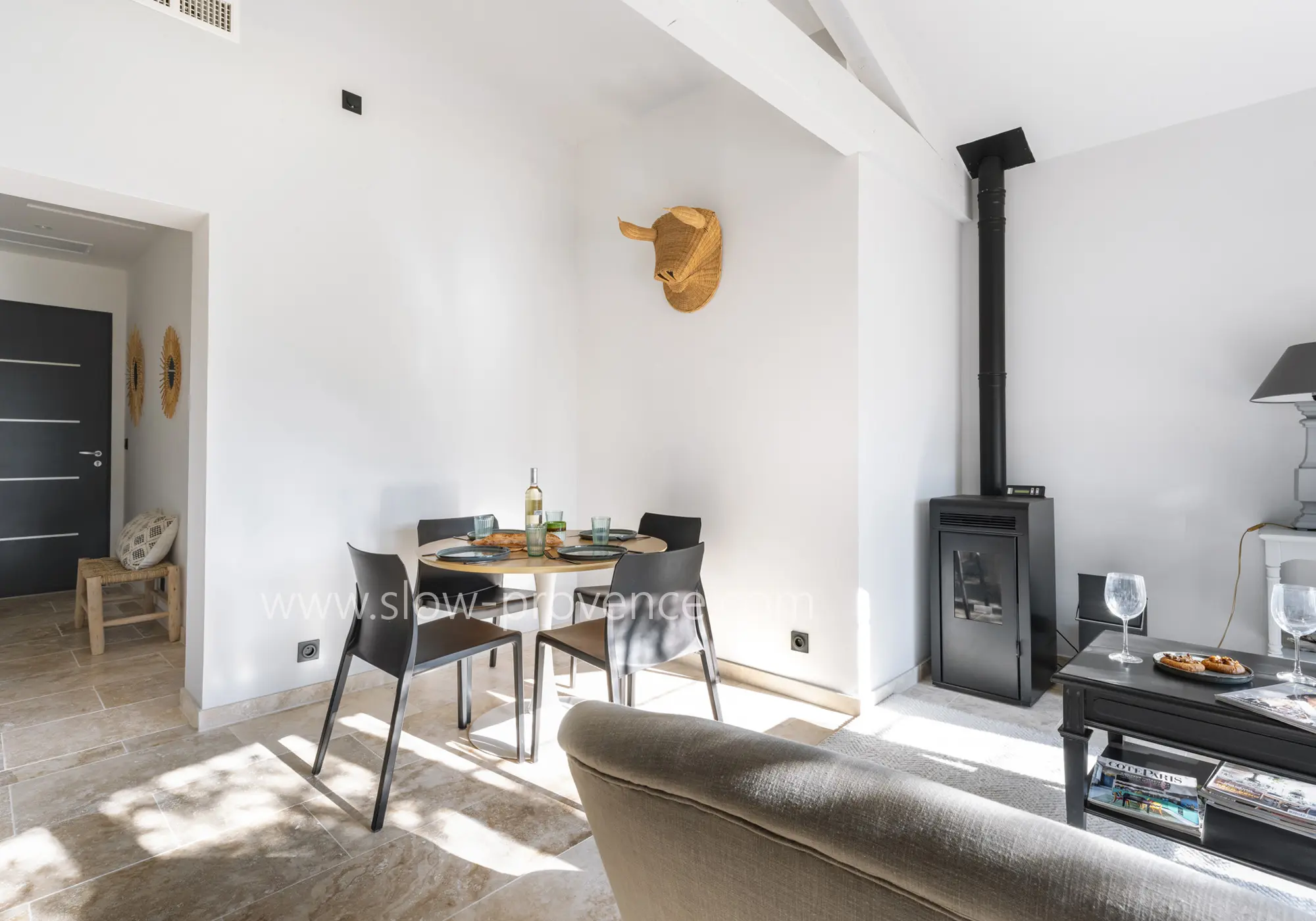 Entering into a bright and pleasant space