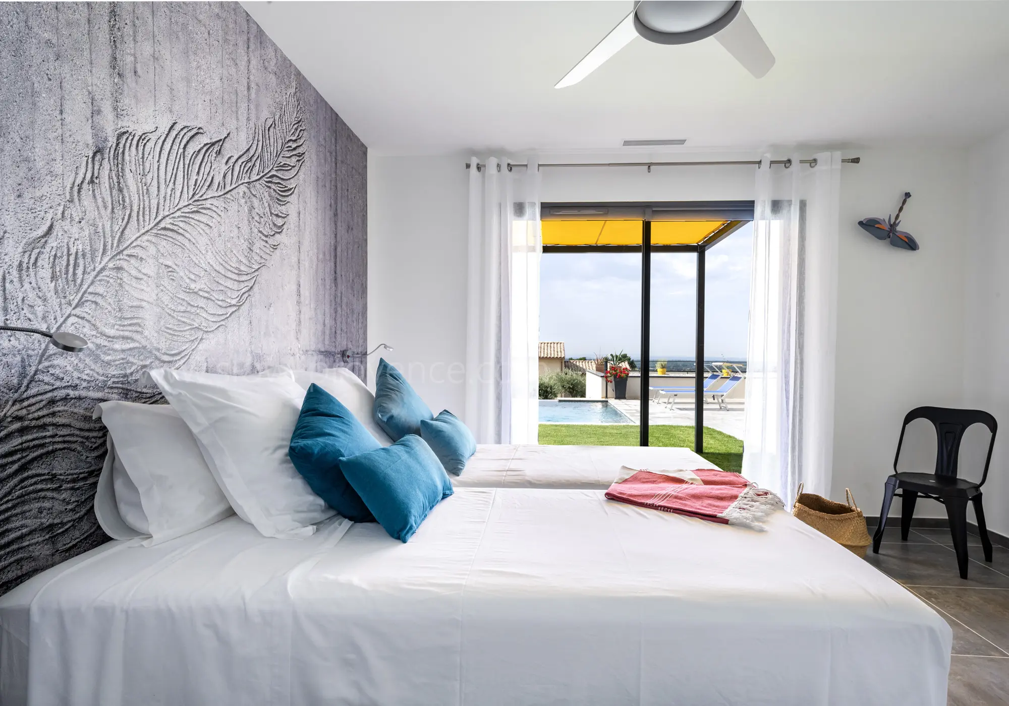 Bedroom 1 opens onto the garden