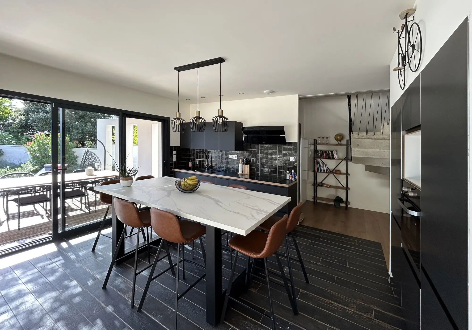 Cuisine ouverte sur la terrasse