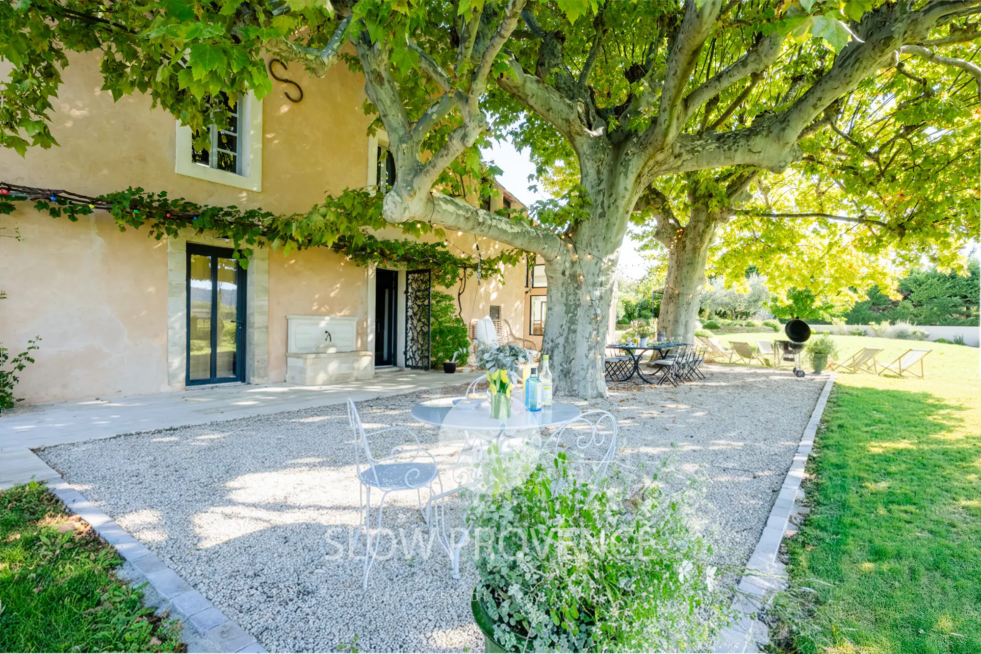 The Mas under the plane trees