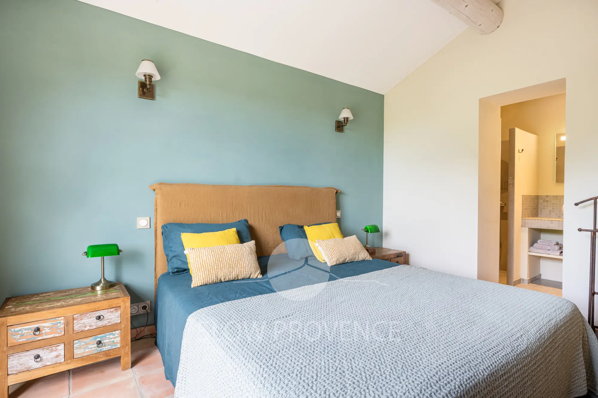 Bedroom 3 and its private shower room