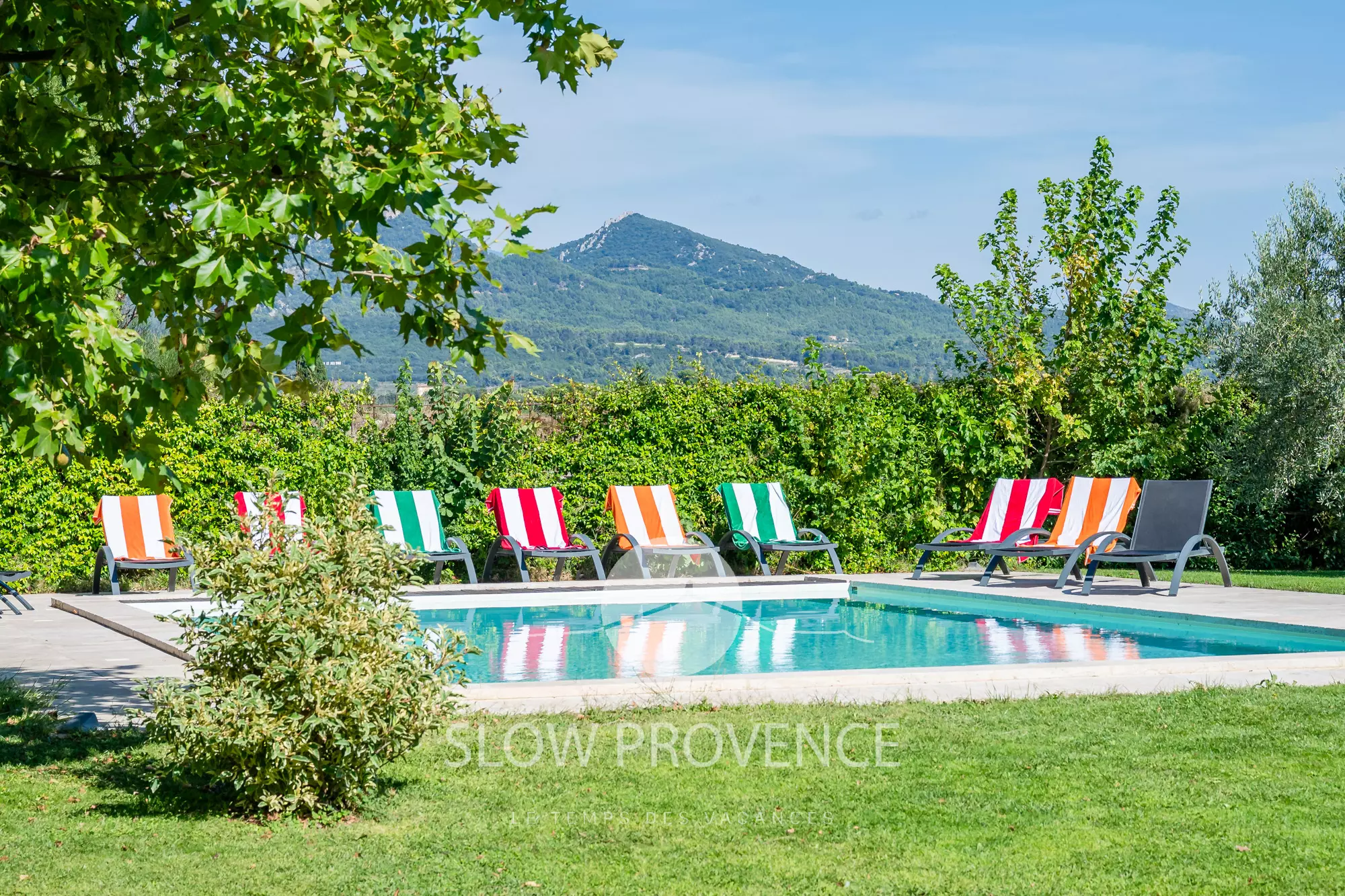 An idyllic setting, without neighbors, surrounded by vineyards.