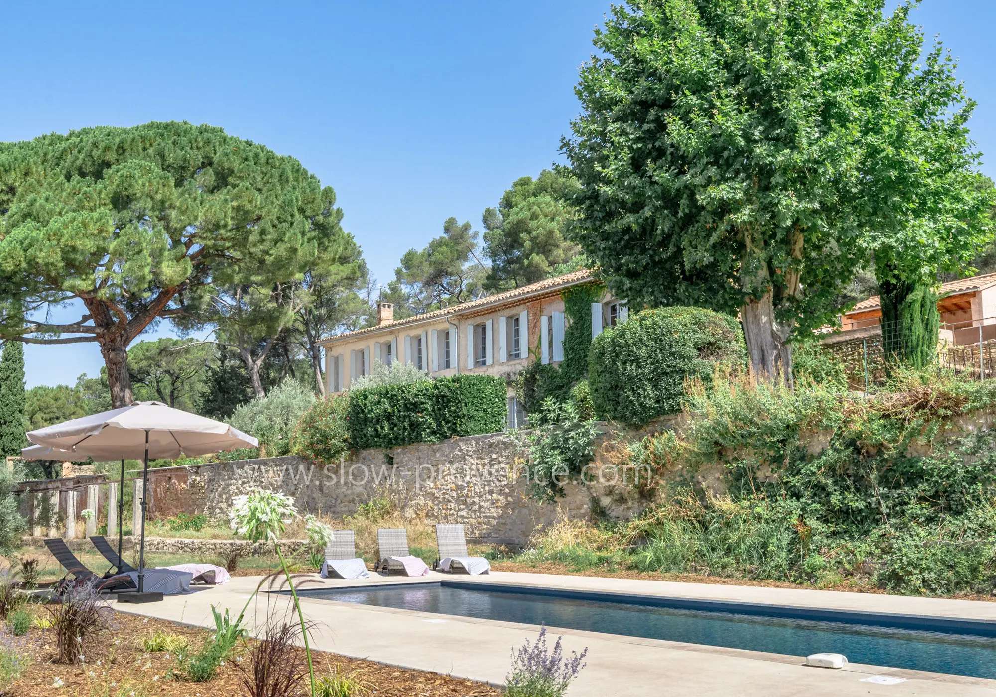 Espace piscine pour se relaxer