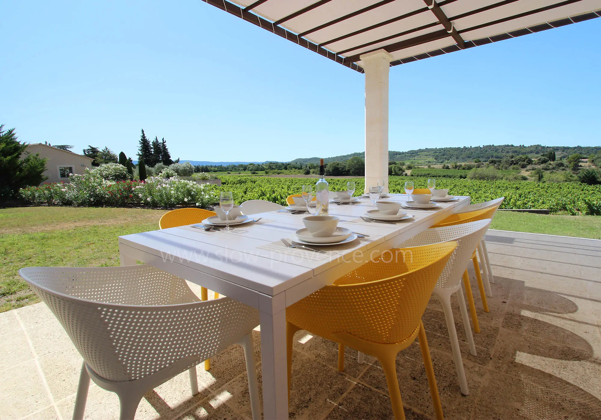 Beautiful shaded terrace