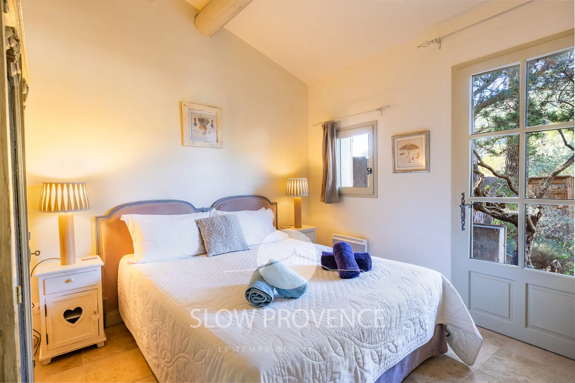 Bedroom 1 opens onto the outside