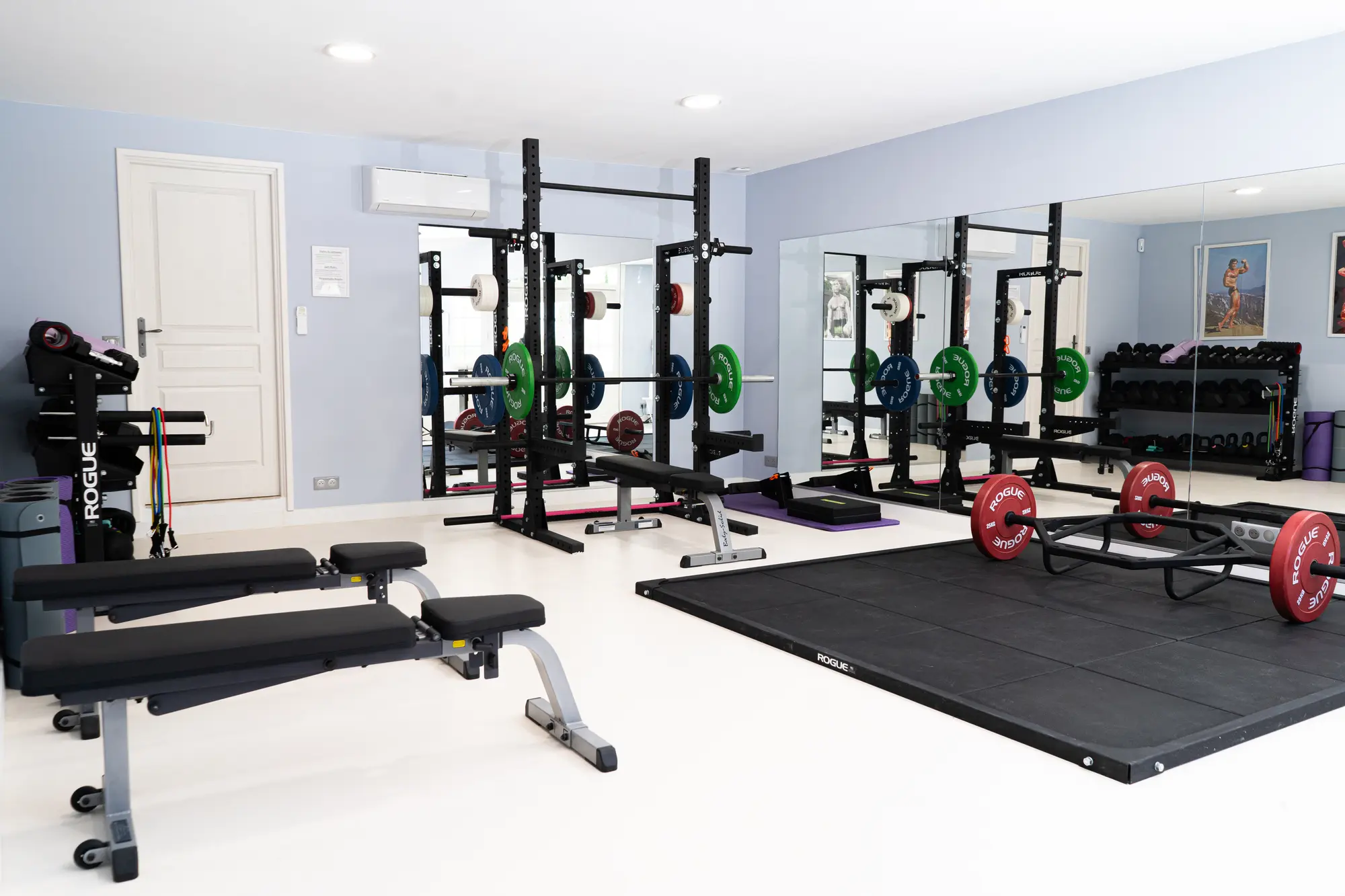 Salle de sport toute équipée