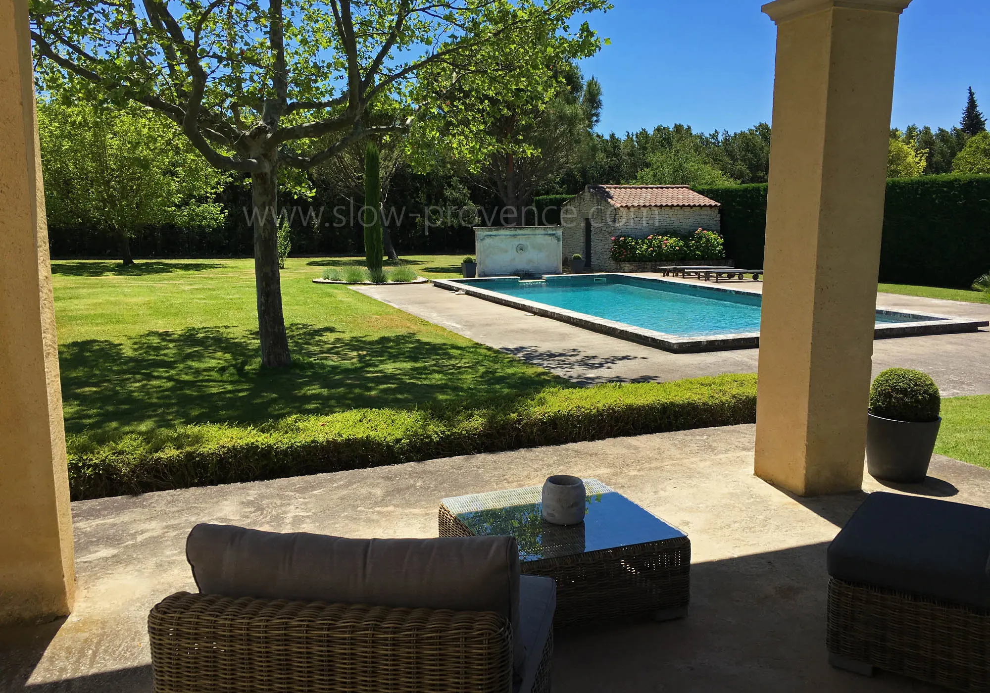 View of the swimming pool