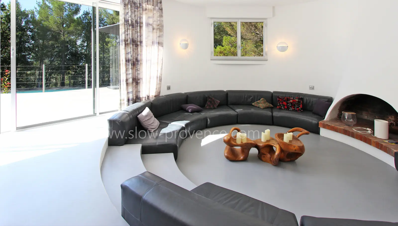 Grandes baies vitrées sur la terrace