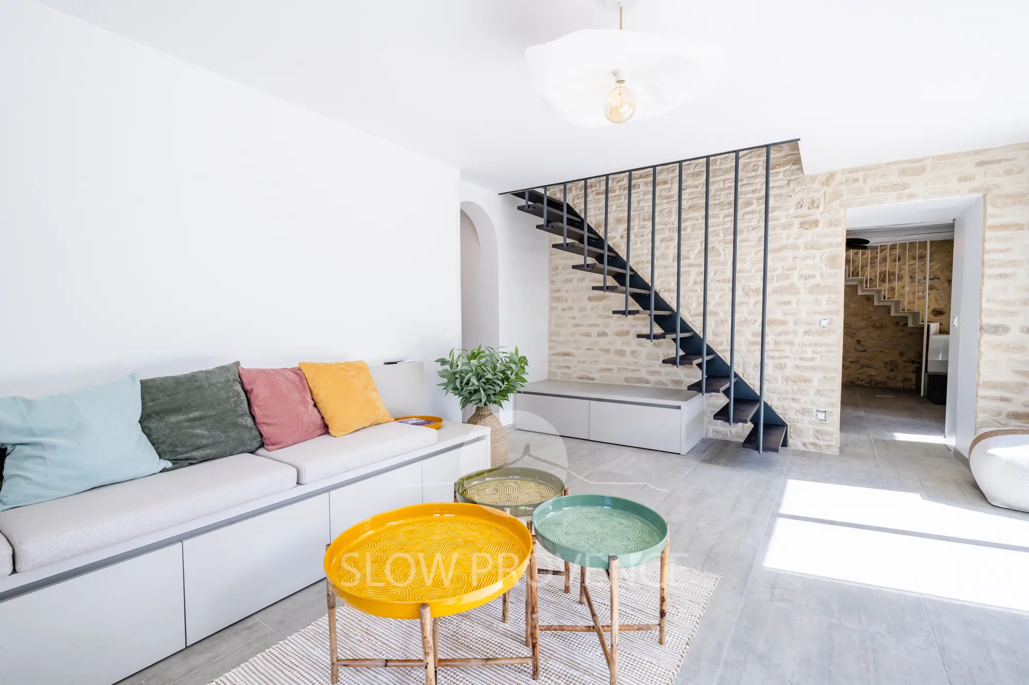 Accès aux chambres de l'étage